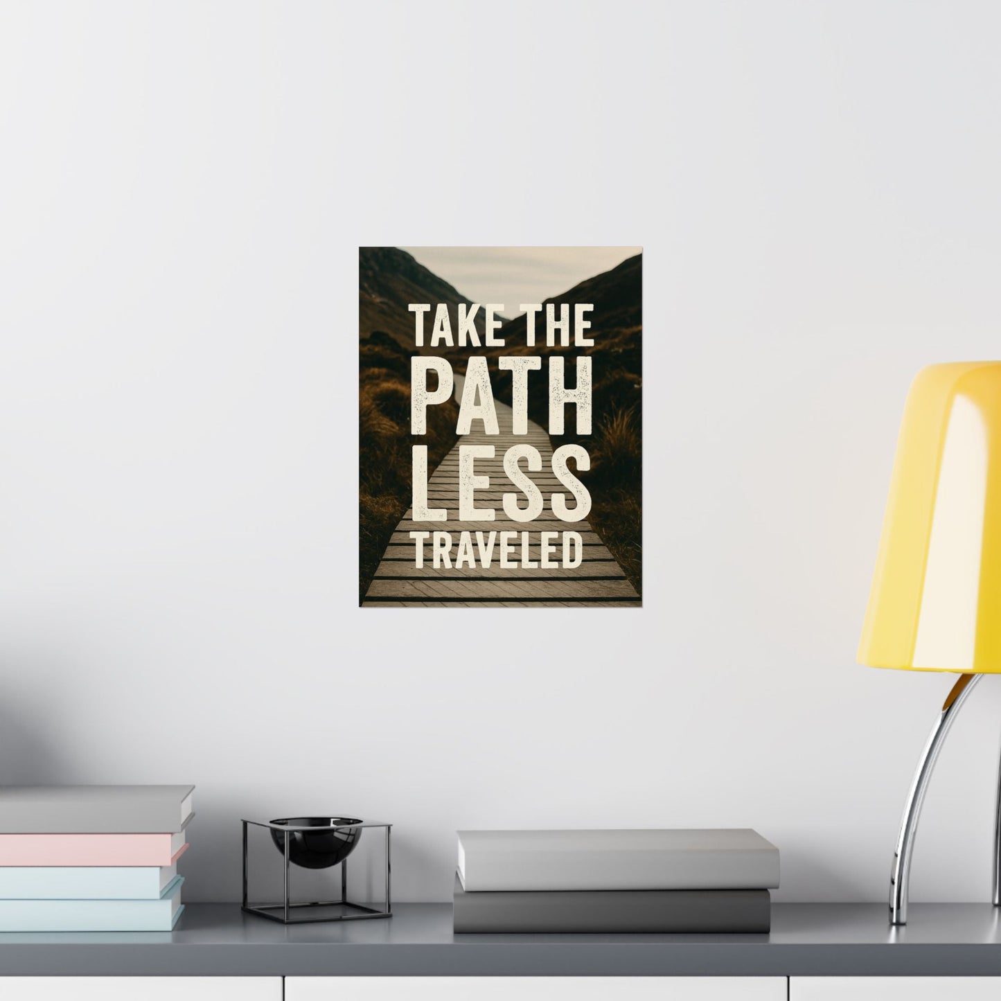 Adventure - Inspiring Matte Vertical Posters - 'Take the Path Less Traveled' - Peak Inspiration