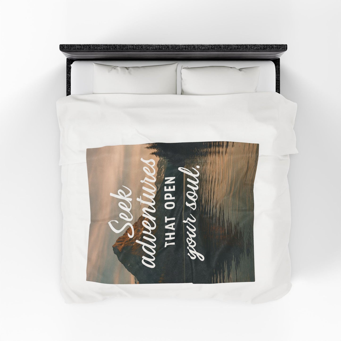 Adventure - Inspiring Velveteen Plush Blanket - Cozy Home Decor - Peak Inspiration