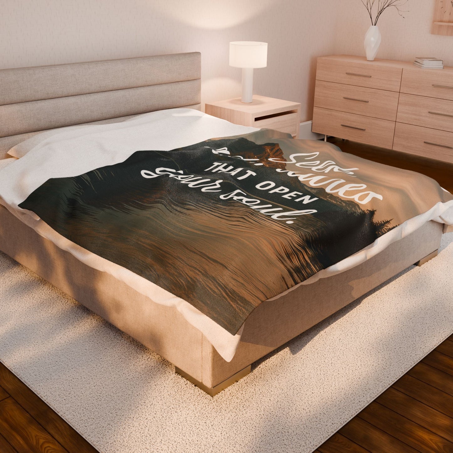 Adventure - Inspiring Velveteen Plush Blanket - Cozy Home Decor - Peak Inspiration