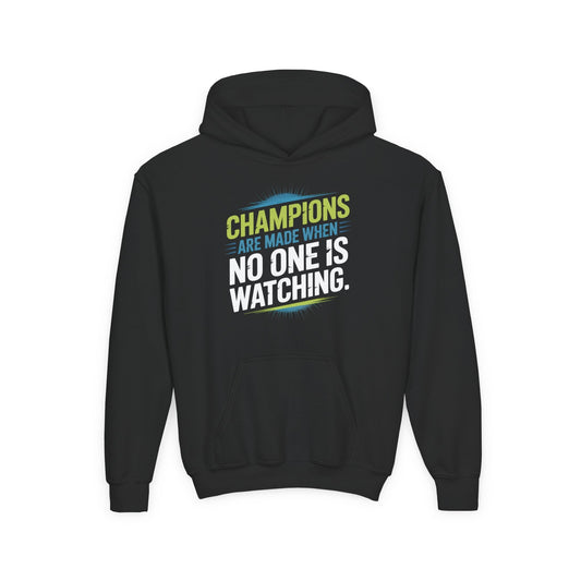 Champion Mindset Youth Hoodie - Inspirational Sports Sweatshirt - Peak Inspiration