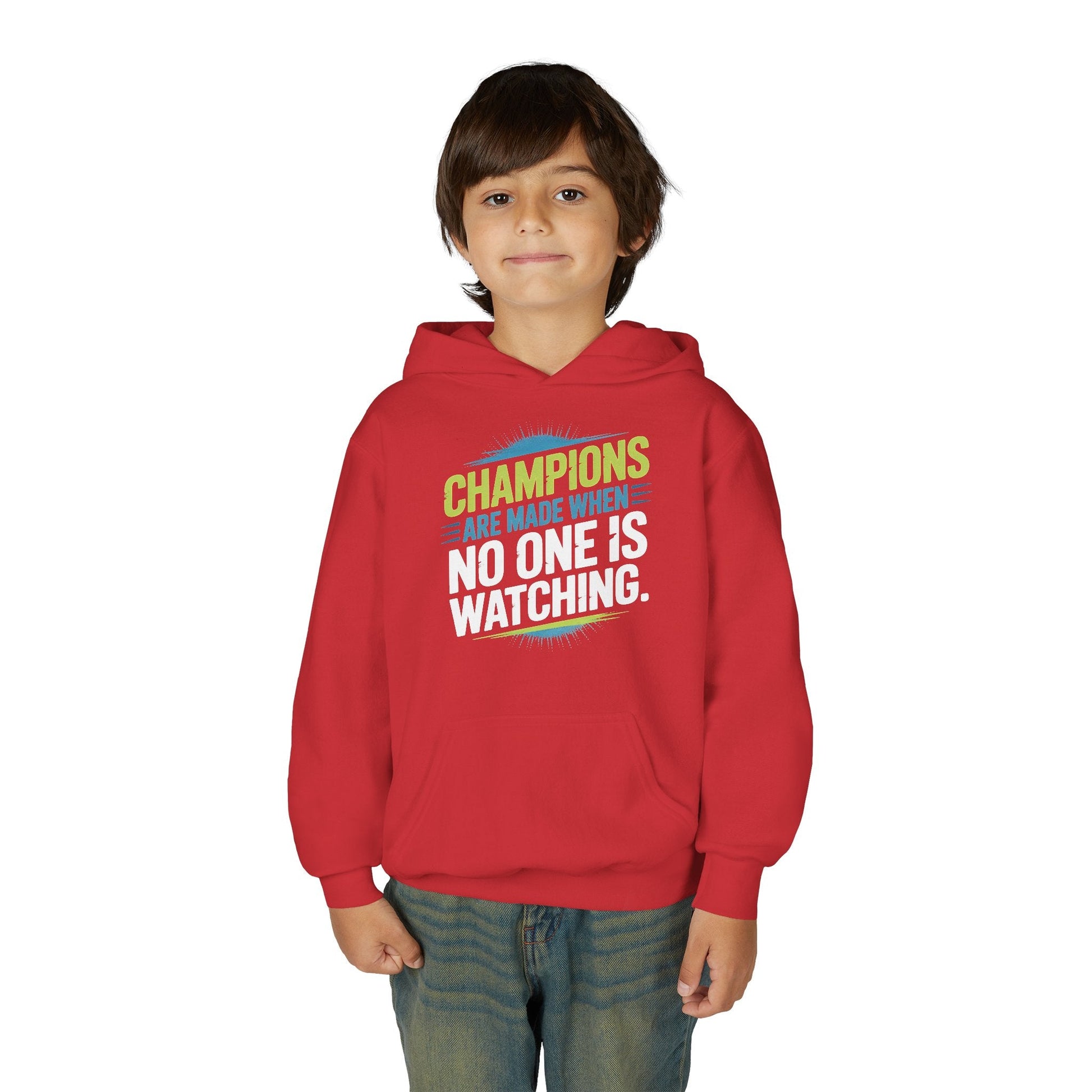 Champion Mindset Youth Hoodie - Inspirational Sports Sweatshirt - Peak Inspiration