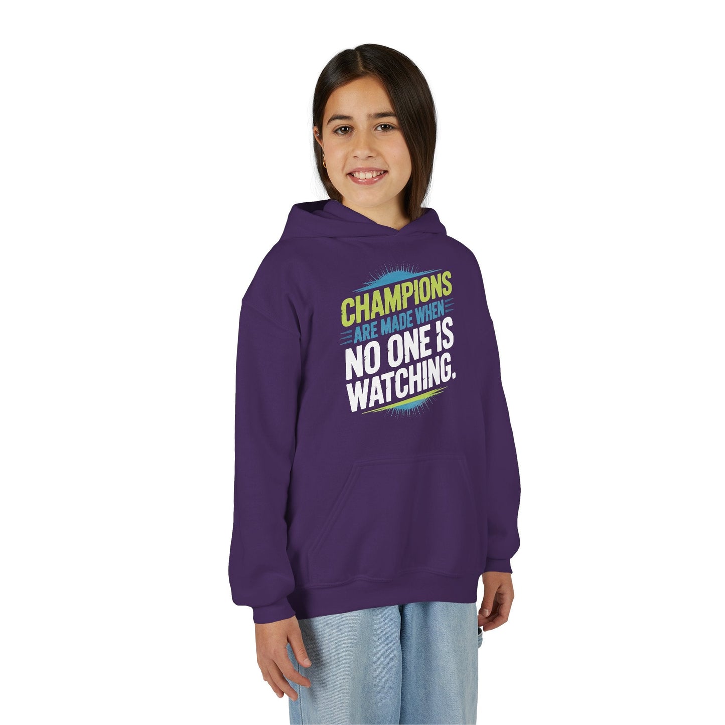 Champion Mindset Youth Hoodie - Inspirational Sports Sweatshirt - Peak Inspiration