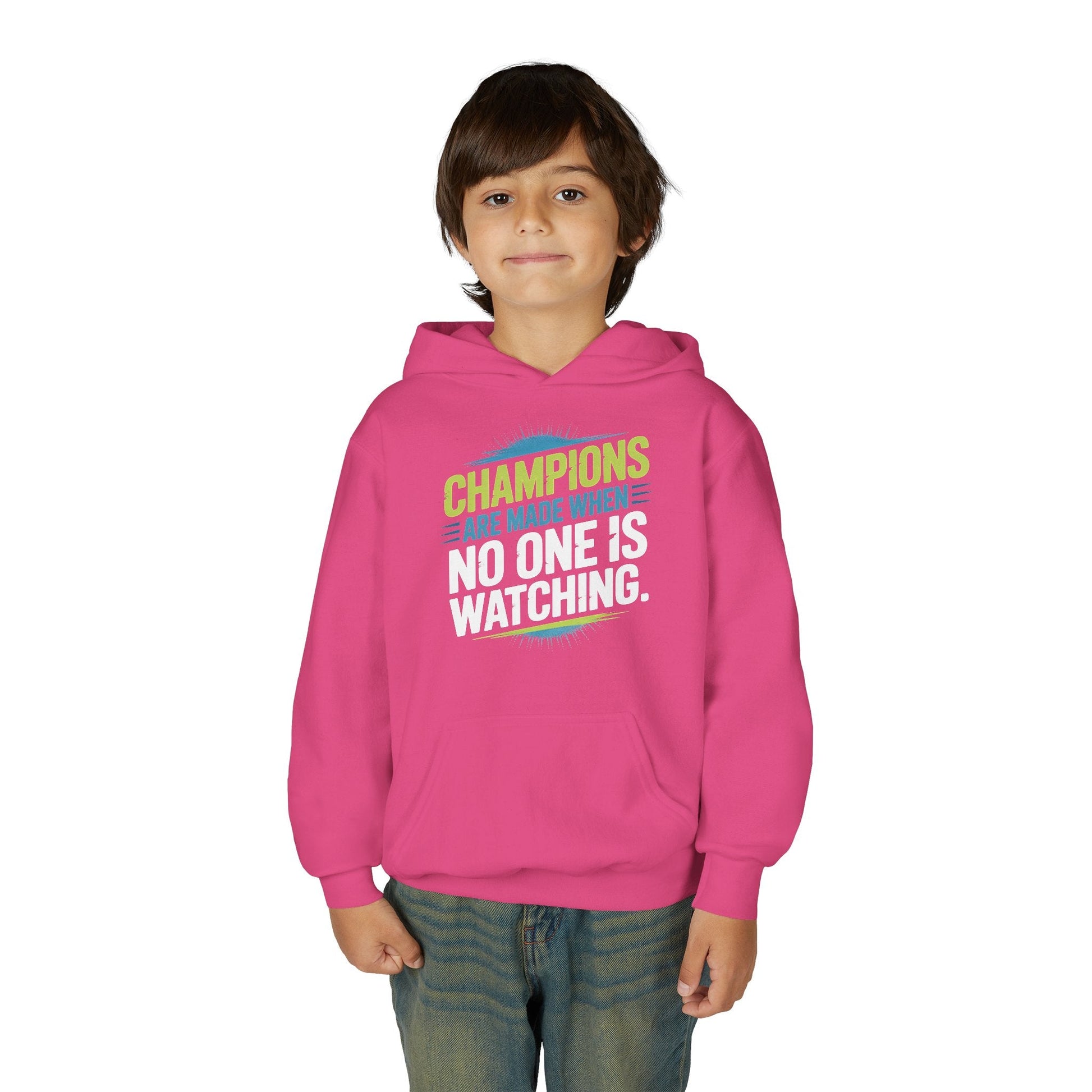 Champion Mindset Youth Hoodie - Inspirational Sports Sweatshirt - Peak Inspiration