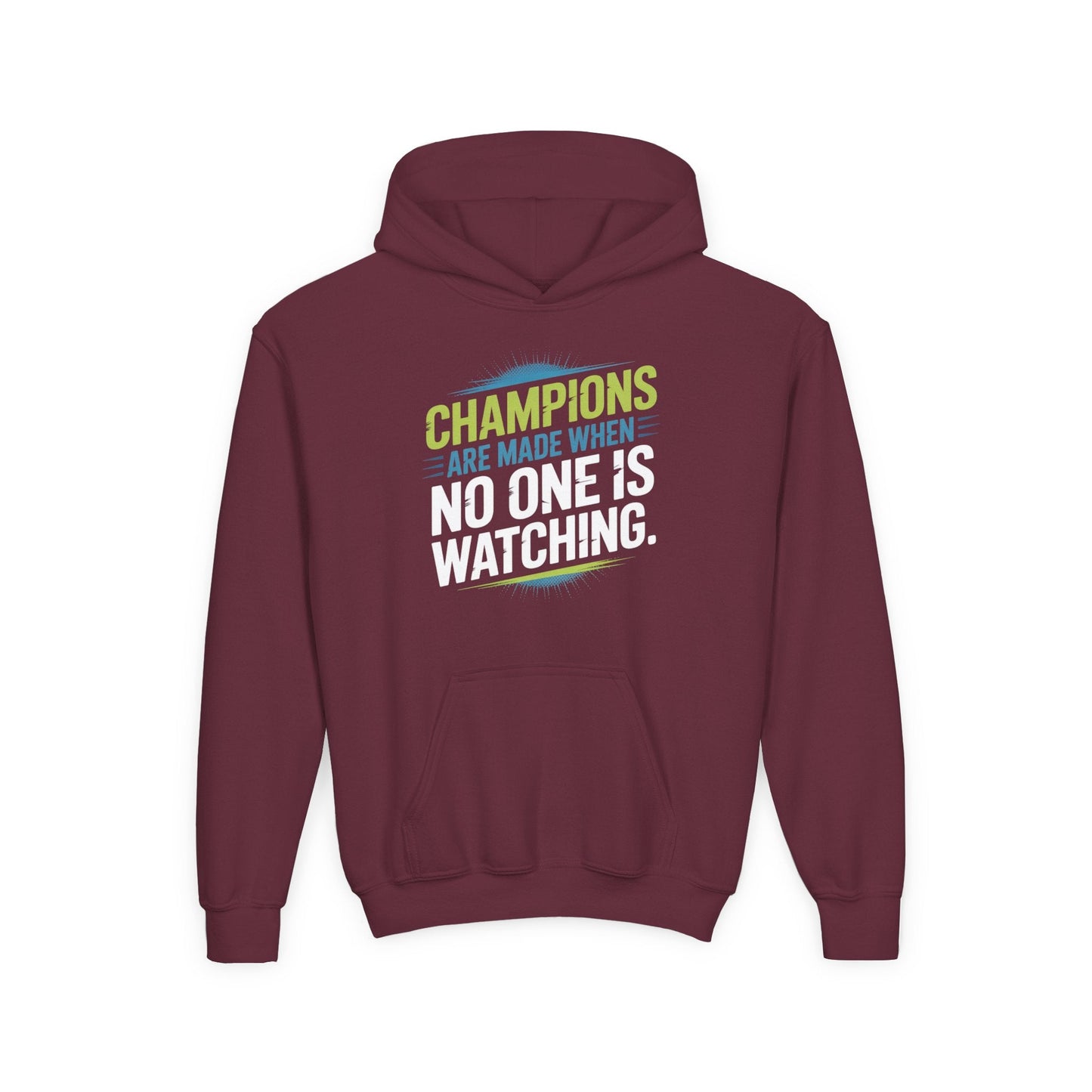 Champion Mindset Youth Hoodie - Inspirational Sports Sweatshirt - Peak Inspiration