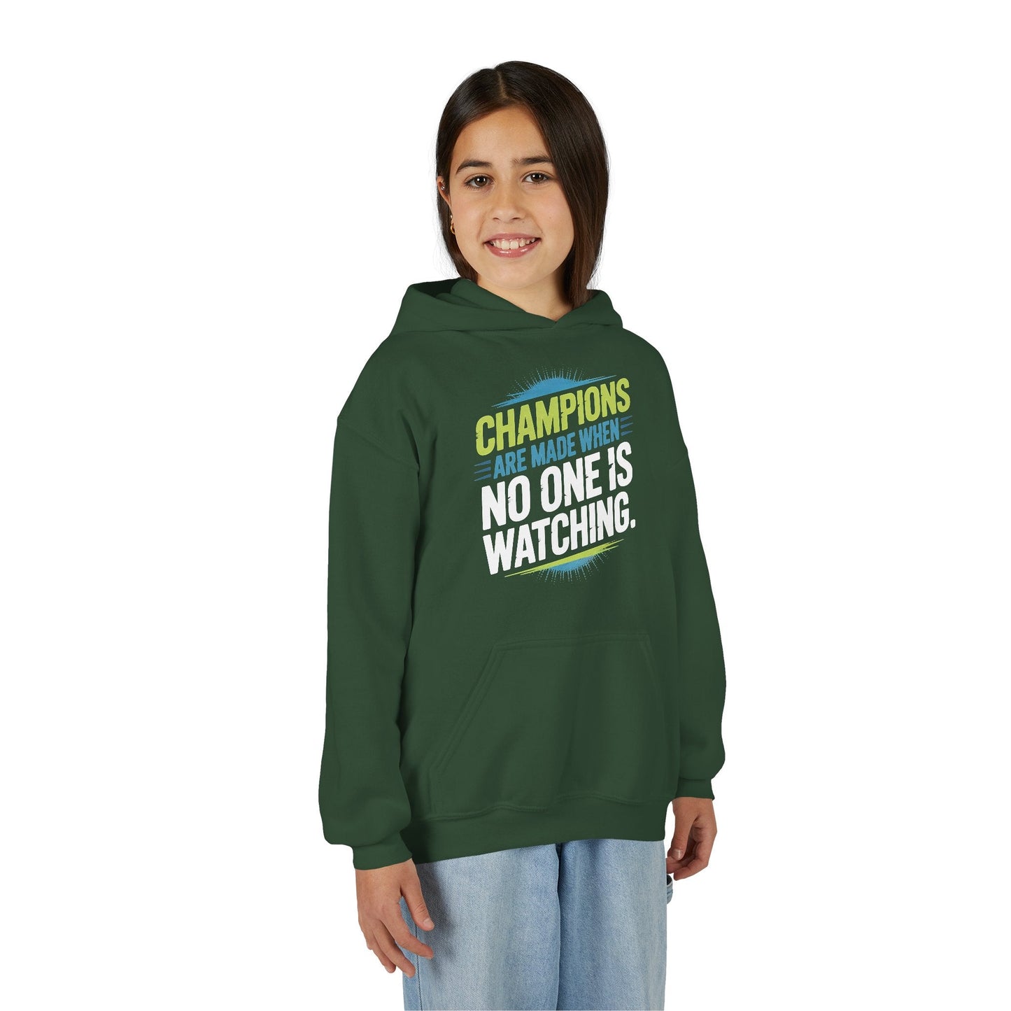Champion Mindset Youth Hoodie - Inspirational Sports Sweatshirt - Peak Inspiration