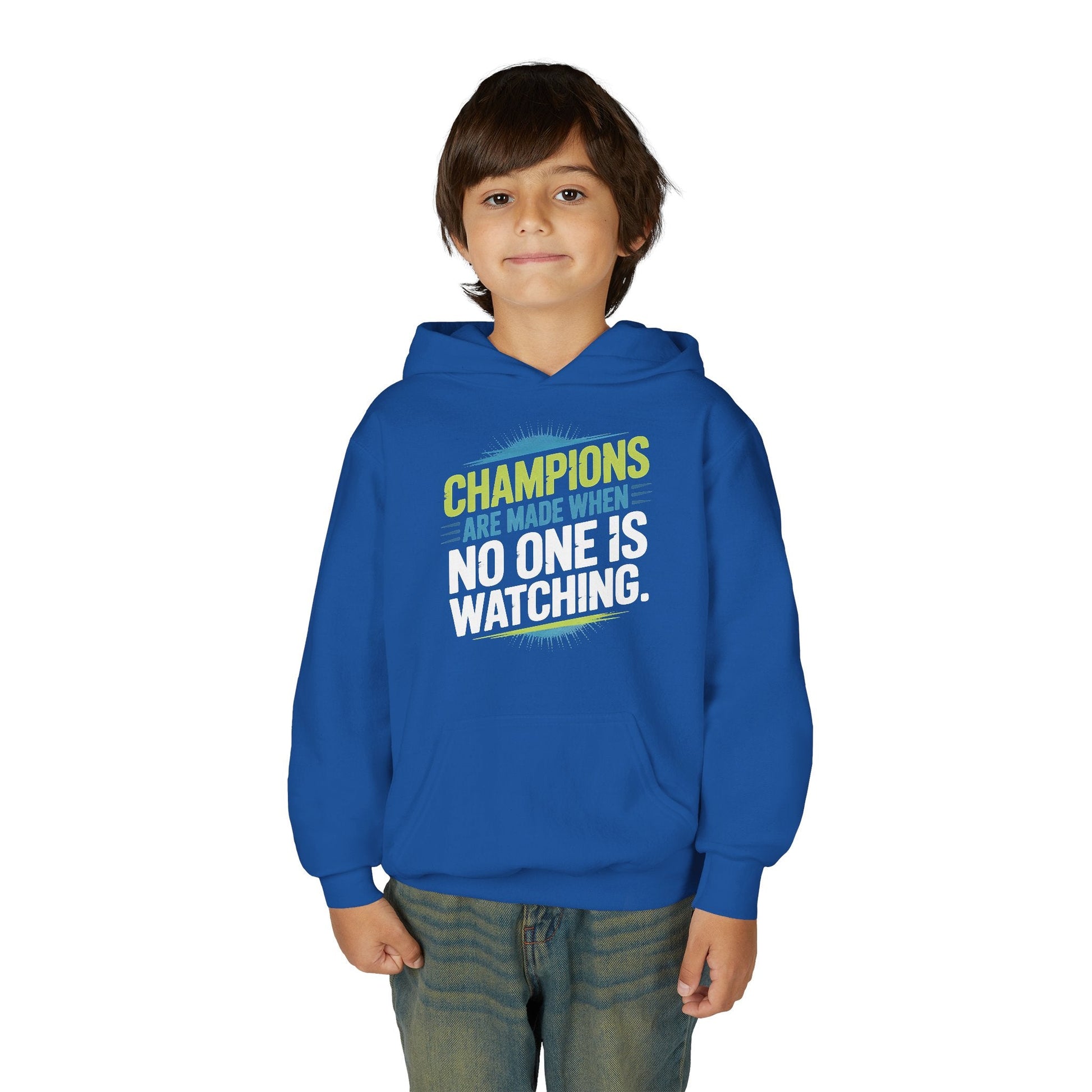 Champion Mindset Youth Hoodie - Inspirational Sports Sweatshirt - Peak Inspiration