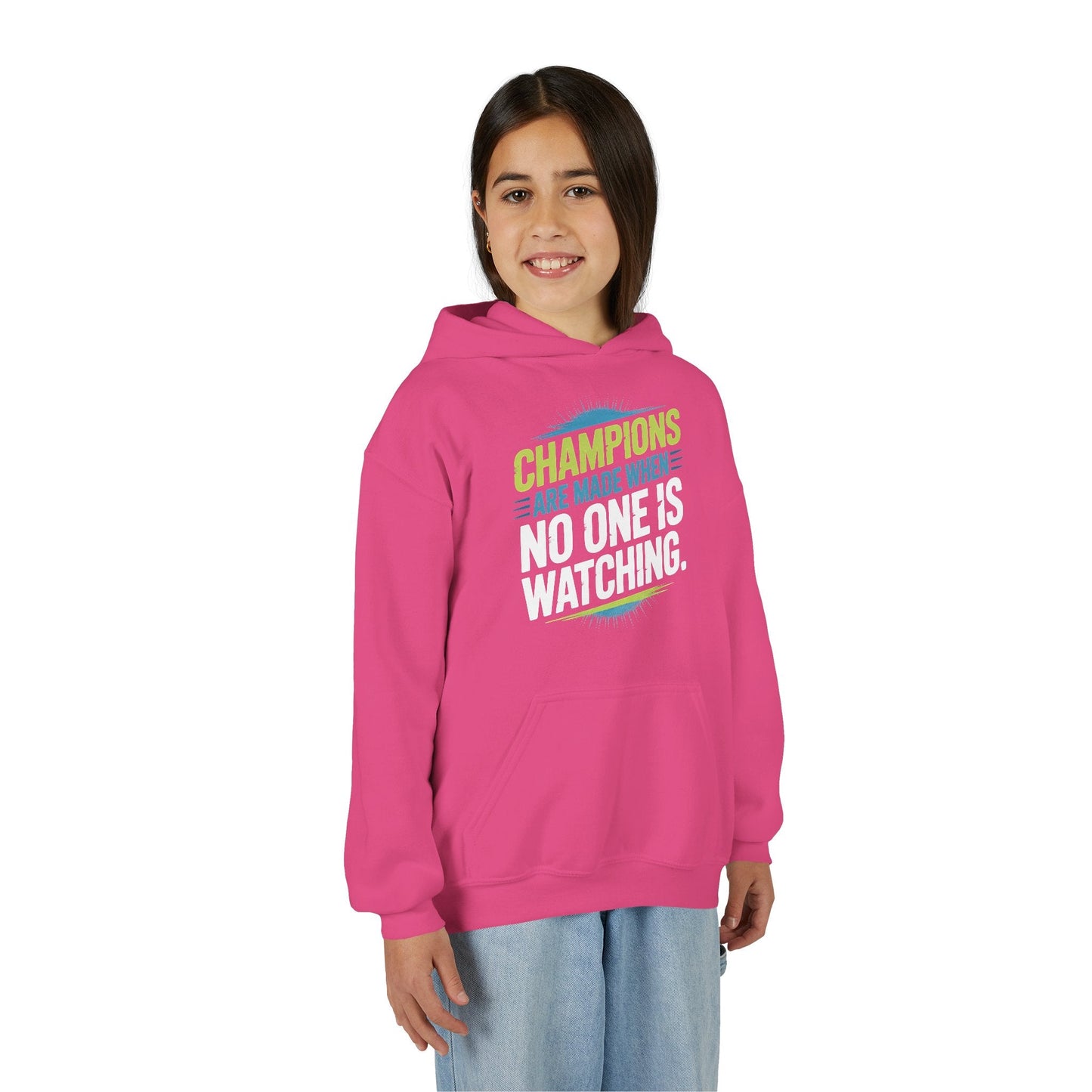 Champion Mindset Youth Hoodie - Inspirational Sports Sweatshirt - Peak Inspiration