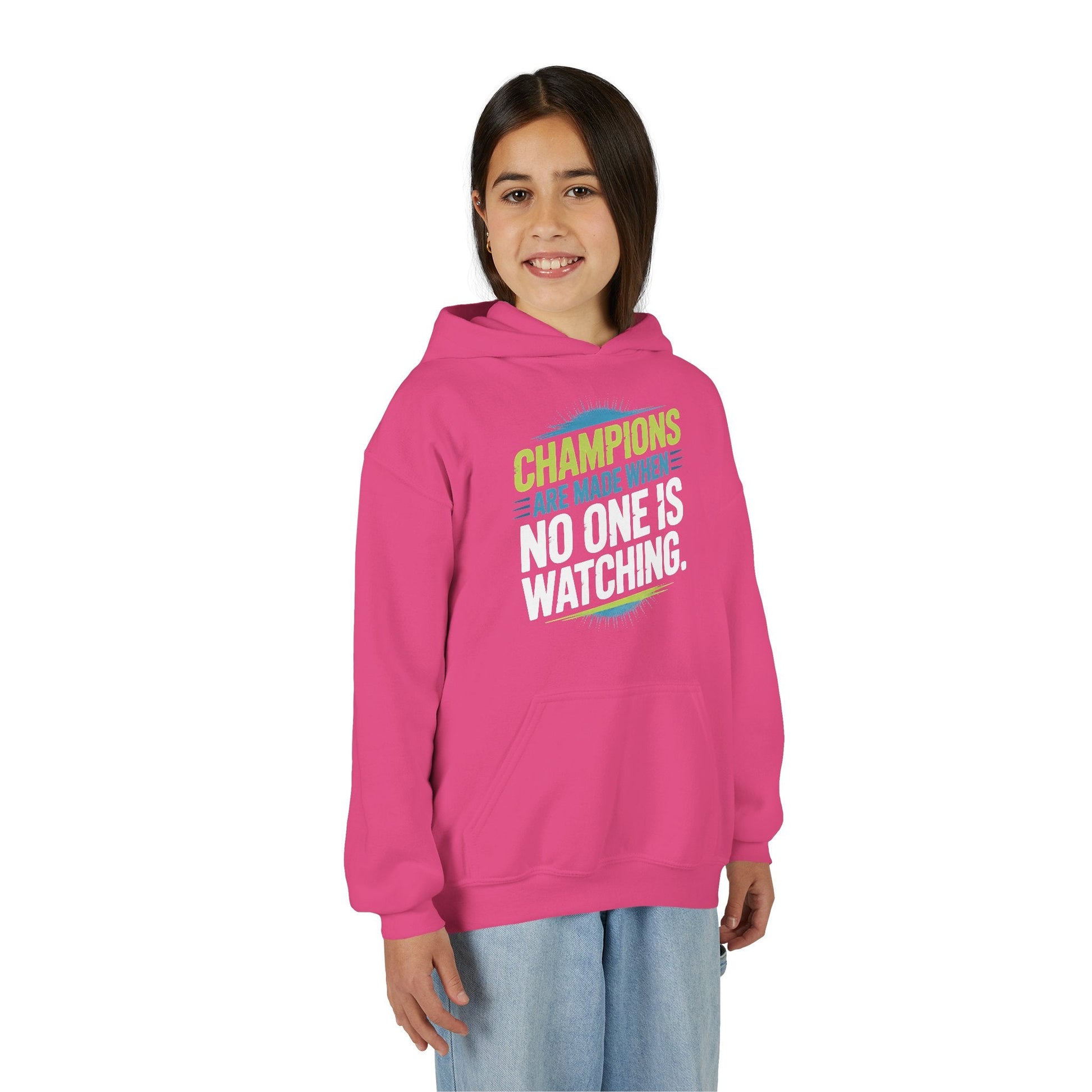 Champion Mindset Youth Hoodie - Inspirational Sports Sweatshirt - Peak Inspiration