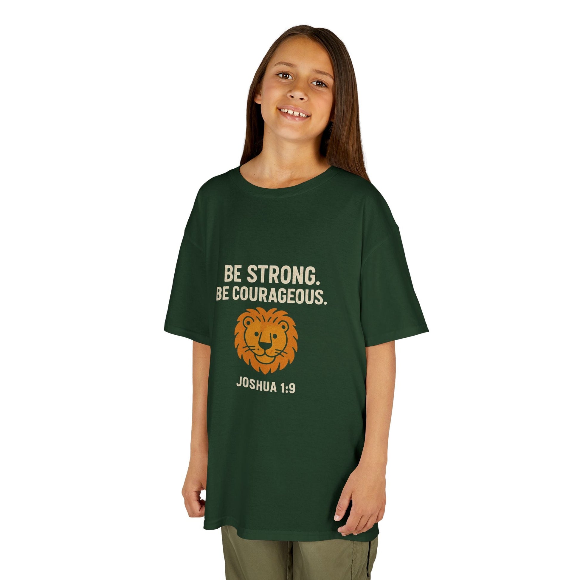 Courageous Kids Tee - Be Strong in the Lord - Peak Inspiration