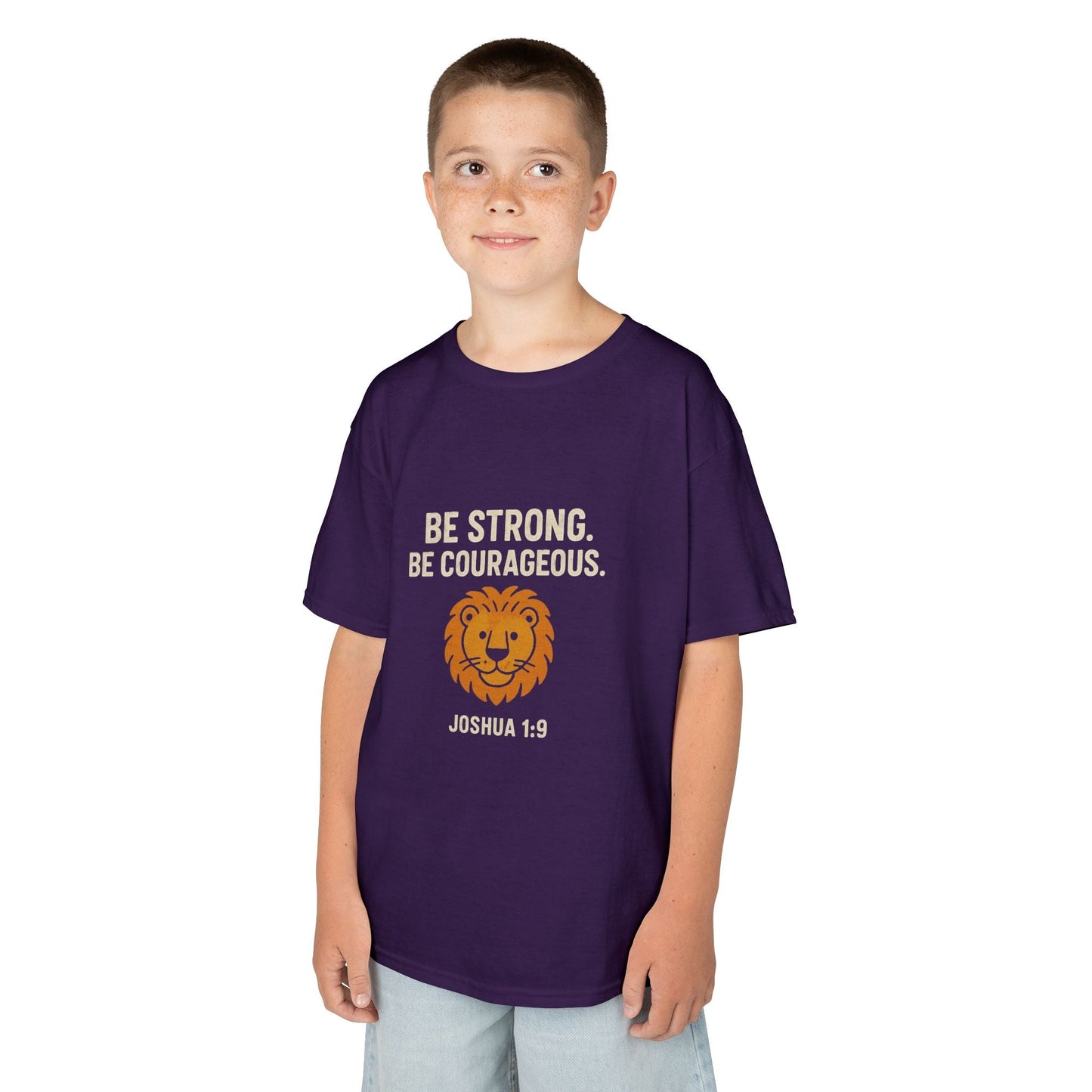Courageous Kids Tee - Be Strong in the Lord - Peak Inspiration