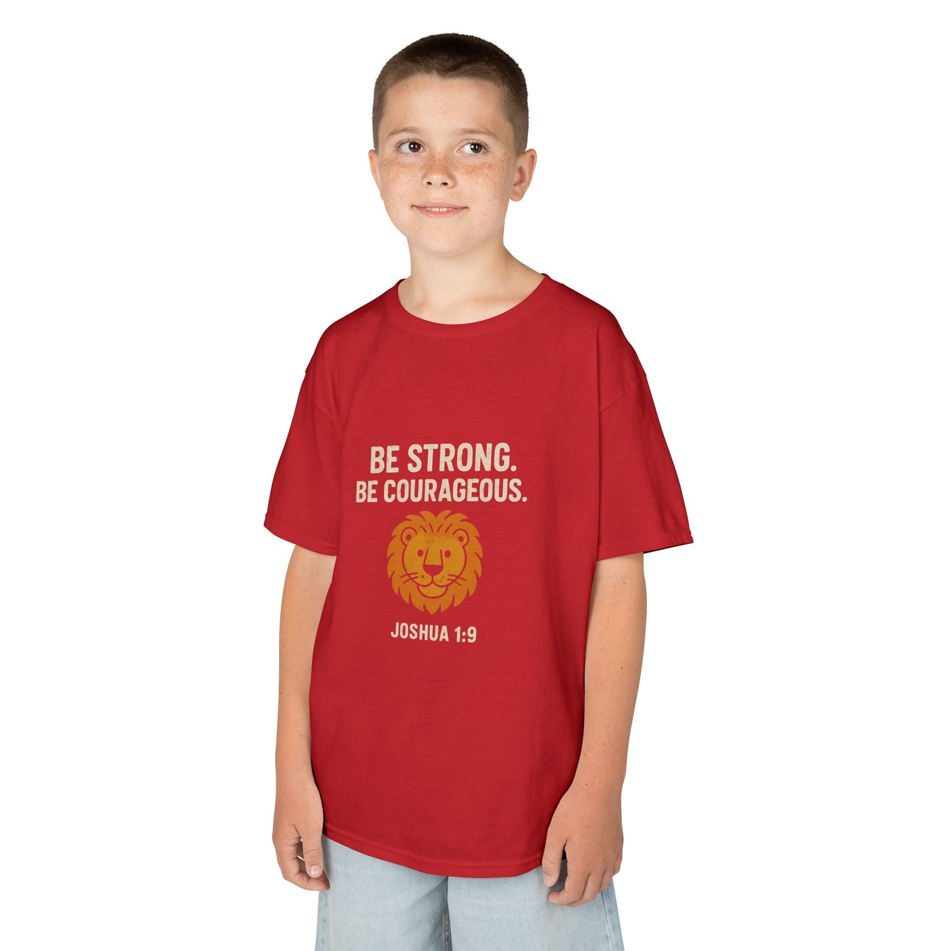 Courageous Kids Tee - Be Strong in the Lord - Peak Inspiration