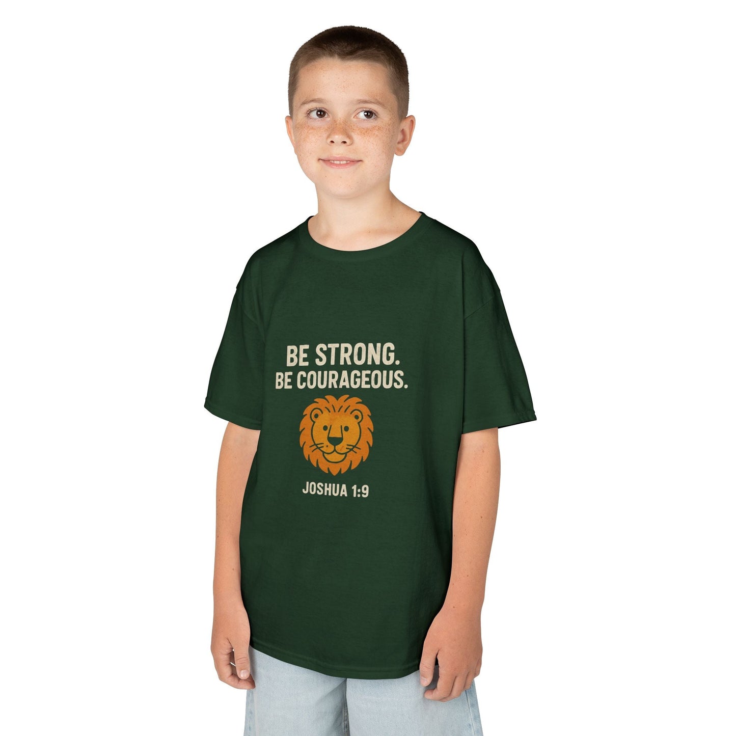 Courageous Kids Tee - Be Strong in the Lord - Peak Inspiration