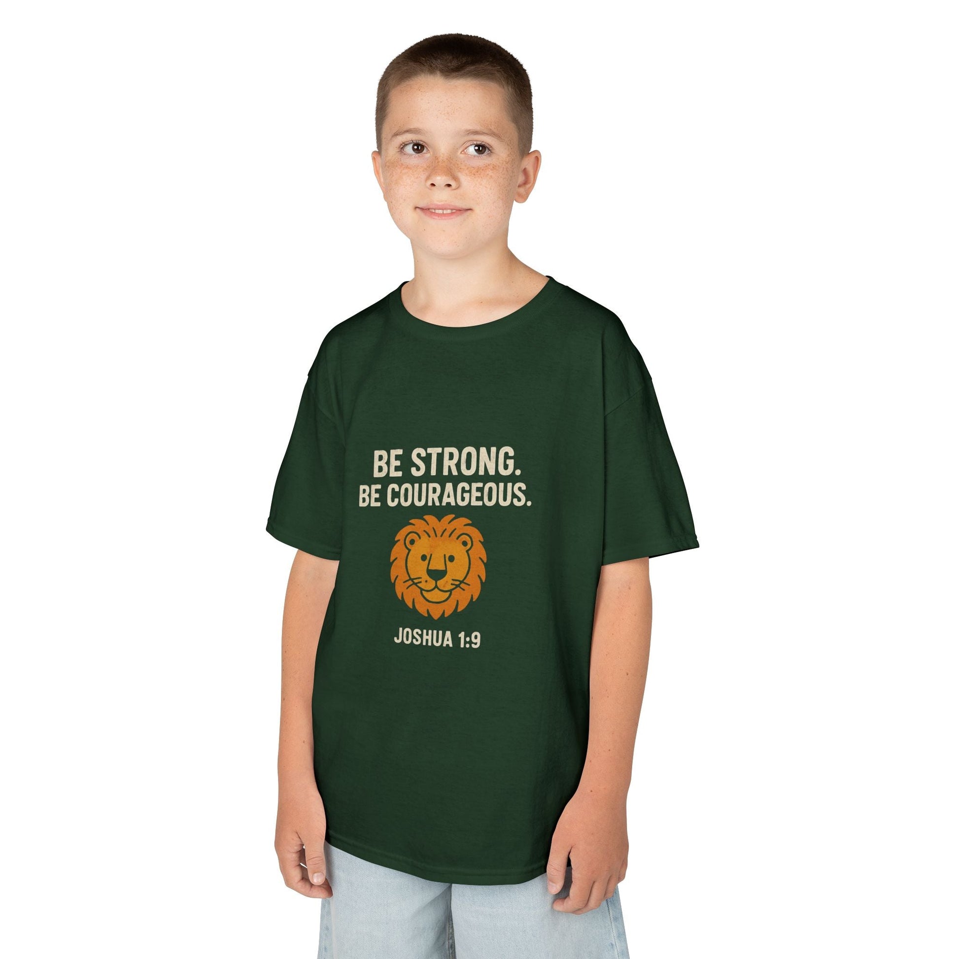 Courageous Kids Tee - Be Strong in the Lord - Peak Inspiration