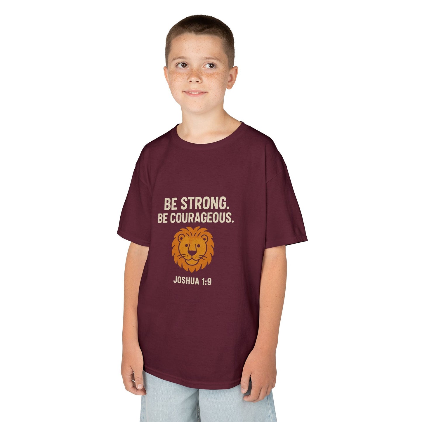Courageous Kids Tee - Be Strong in the Lord - Peak Inspiration