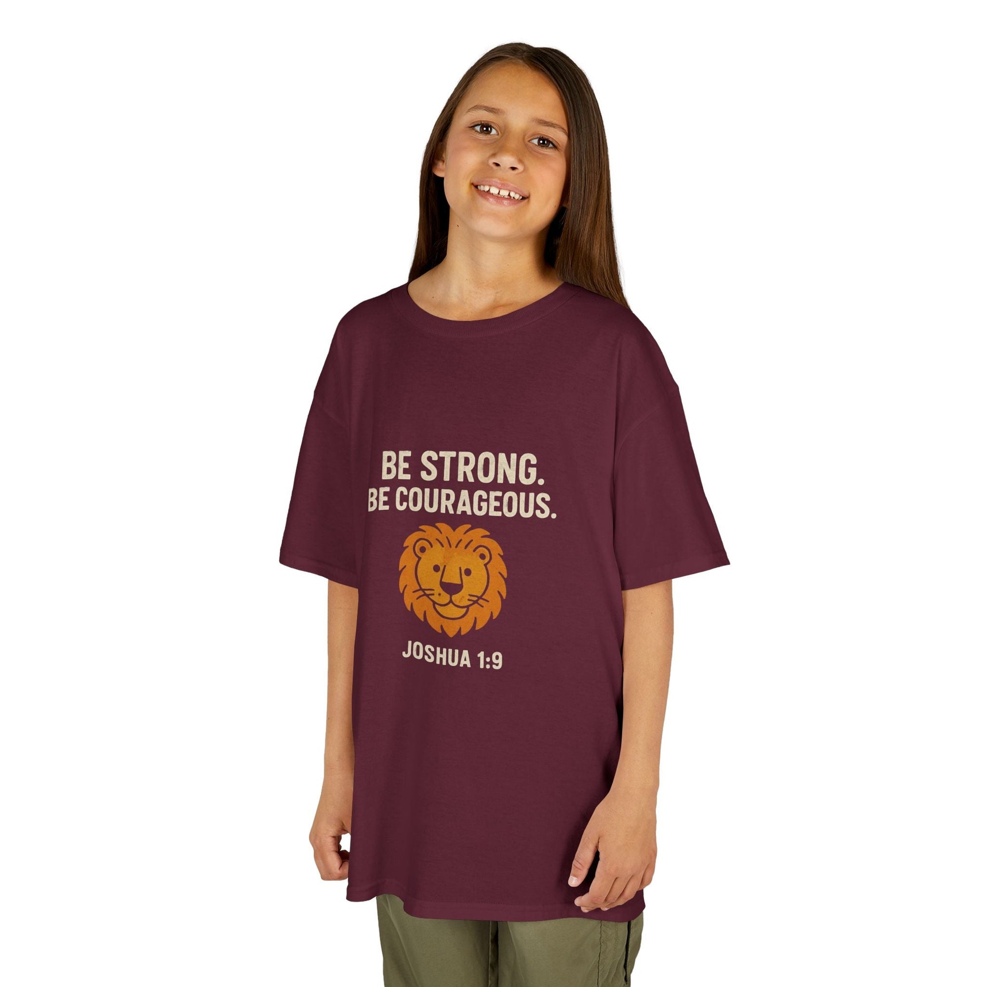 Courageous Kids Tee - Be Strong in the Lord - Peak Inspiration