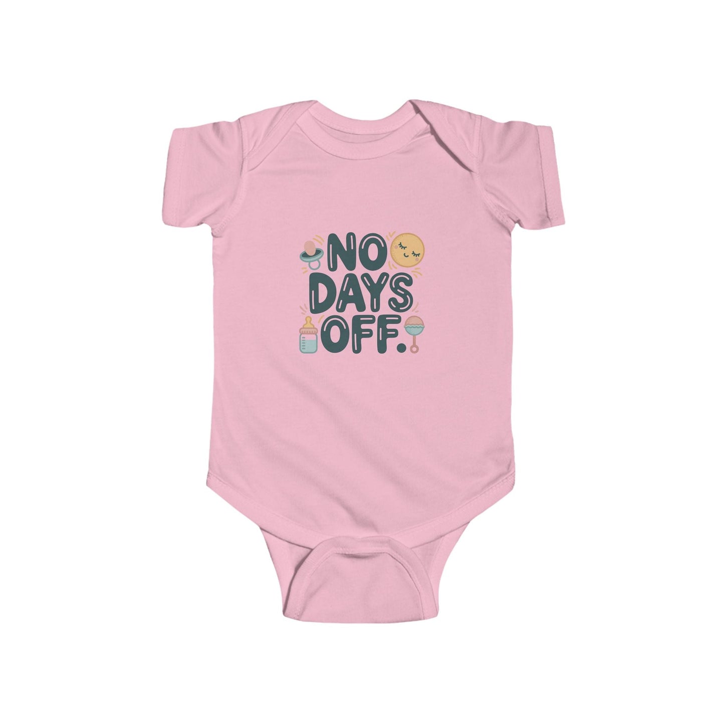 Cute Baby Bodysuit - "No Days Off" - Peak Inspiration
