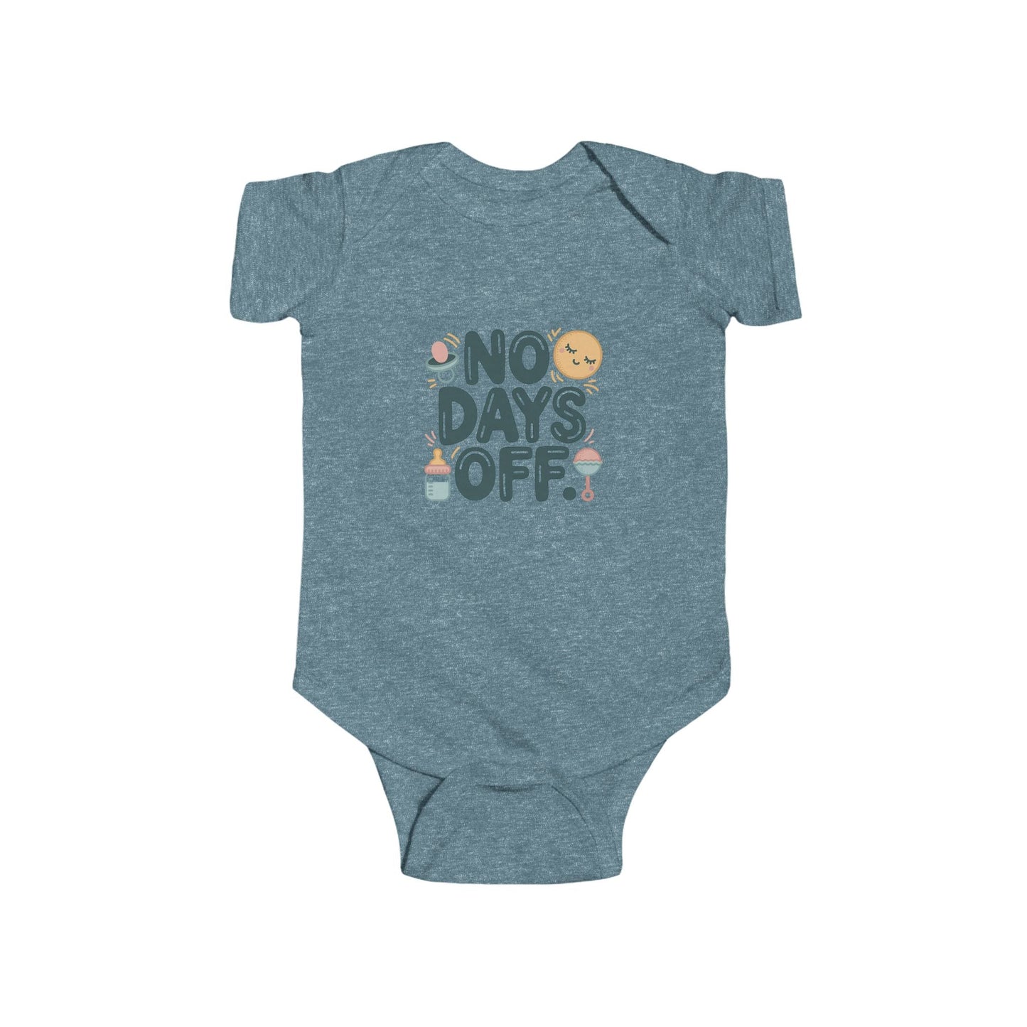 Cute Baby Bodysuit - "No Days Off" - Peak Inspiration