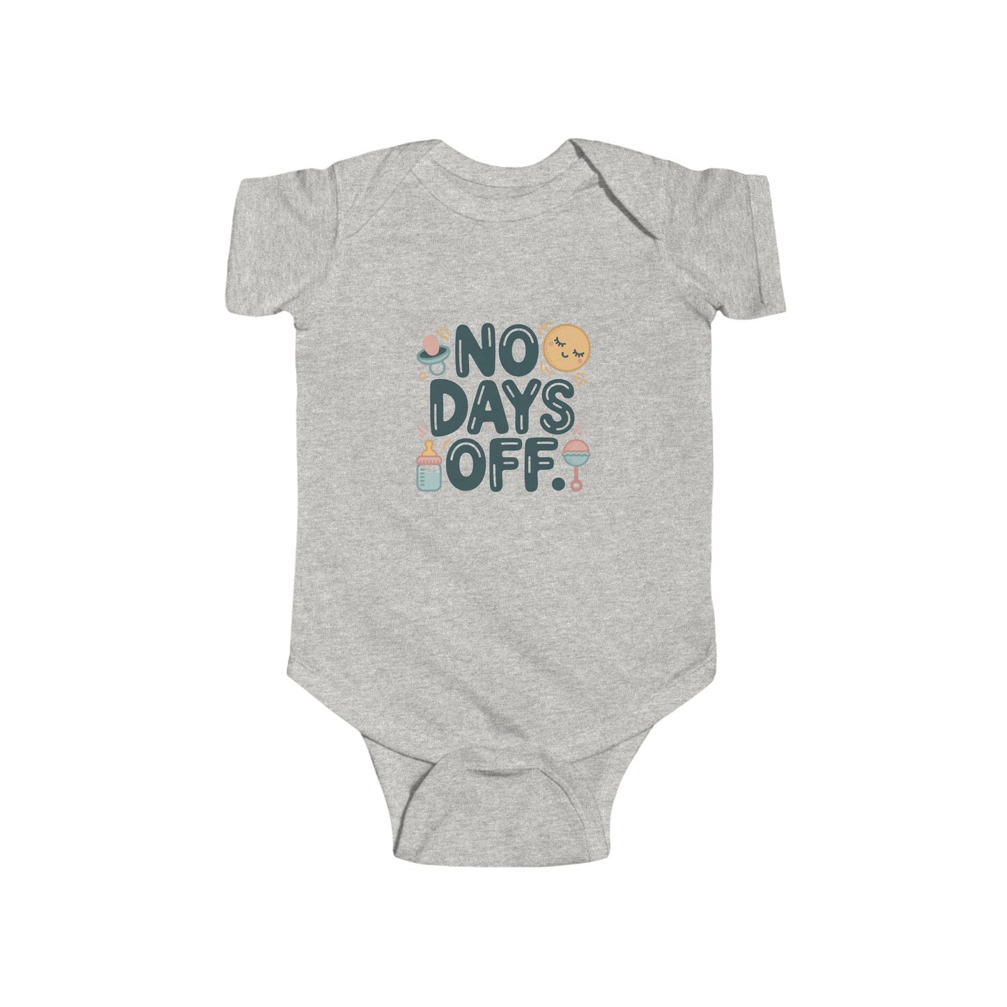 Cute Baby Bodysuit - "No Days Off" - Peak Inspiration