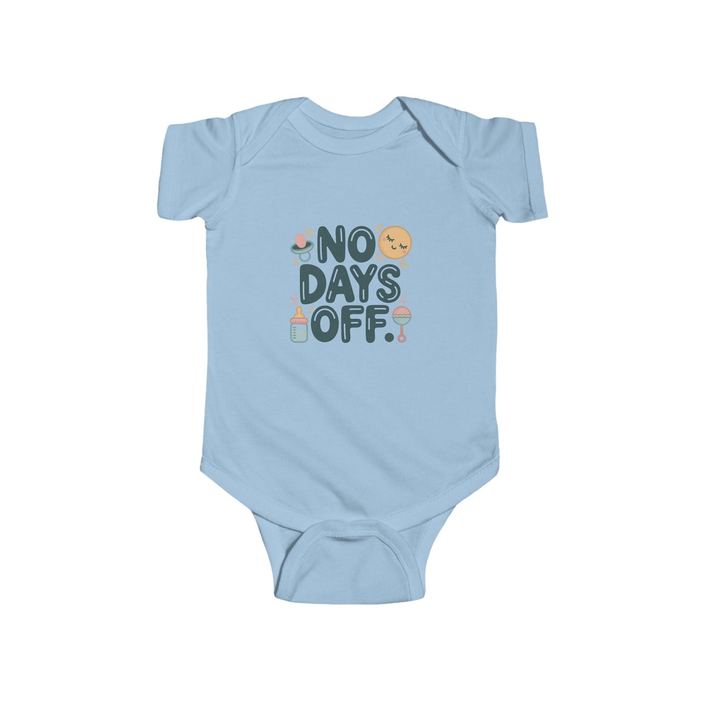 Cute Baby Bodysuit - "No Days Off" - Peak Inspiration