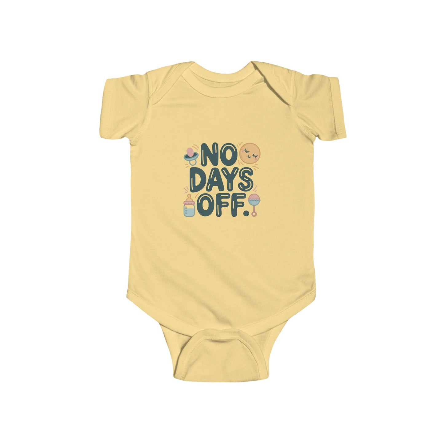 Cute Baby Bodysuit - "No Days Off" - Peak Inspiration