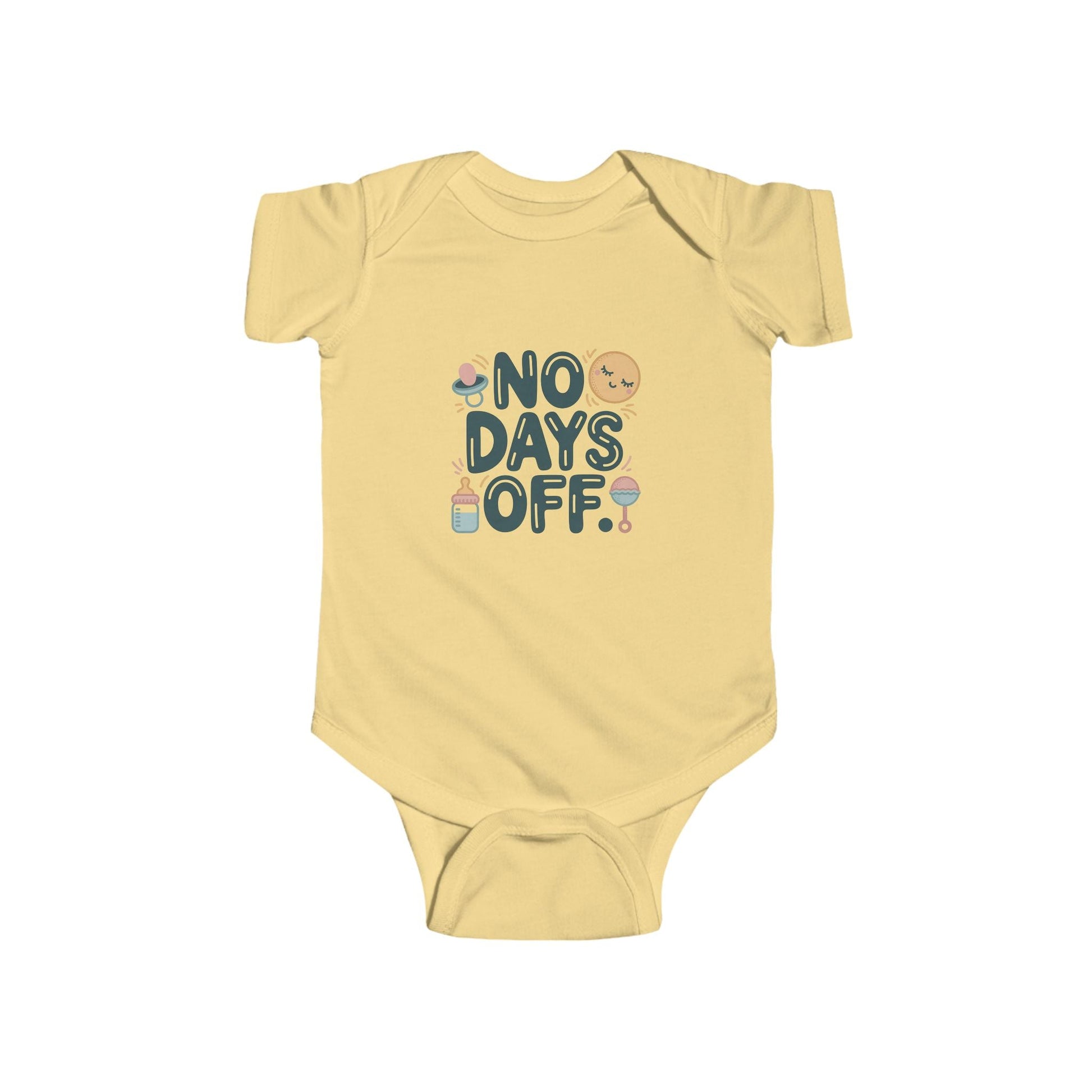 Cute Baby Bodysuit - "No Days Off" - Peak Inspiration