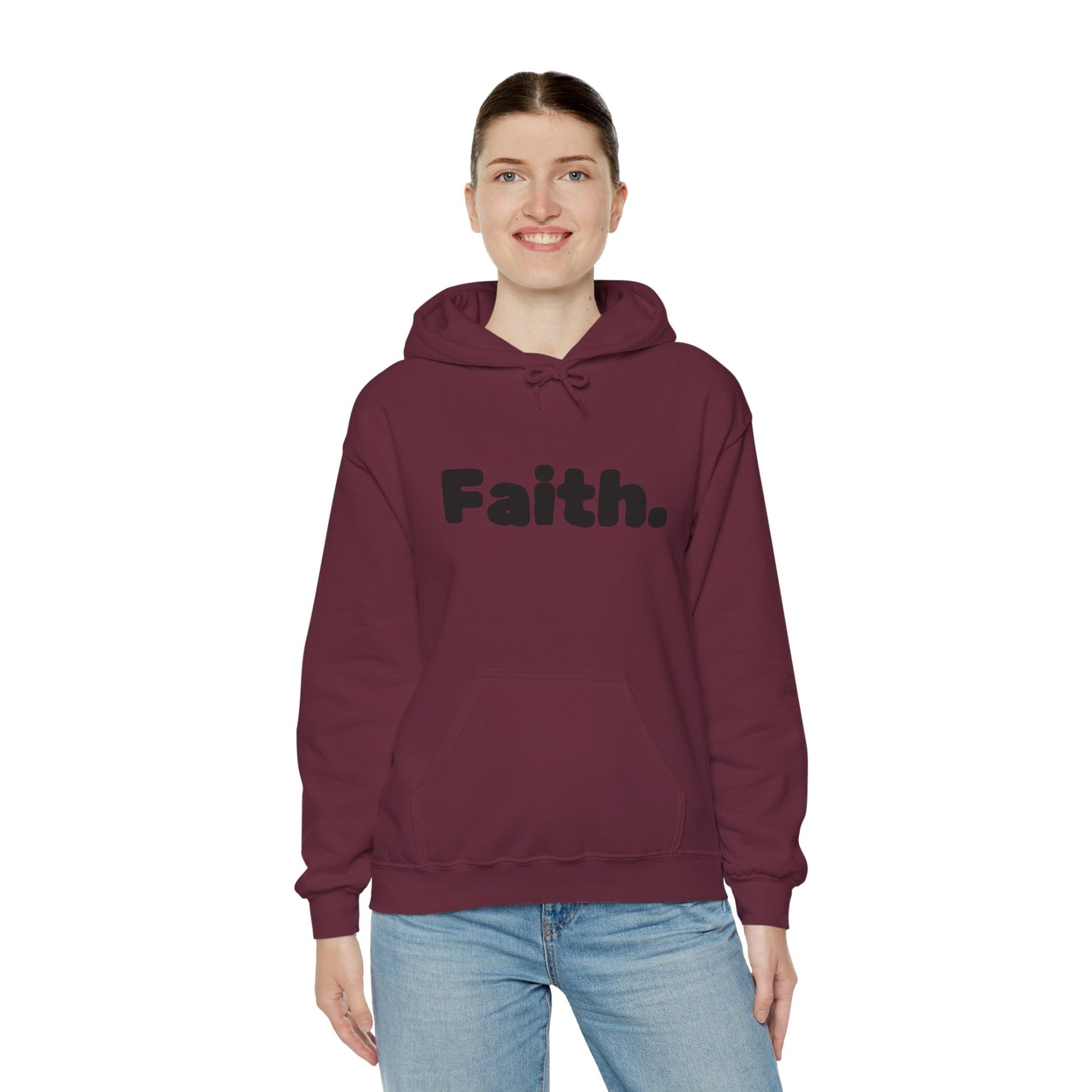 Faith Hoodie — Inspirational Religious Pullover for Adults - Peak Inspiration