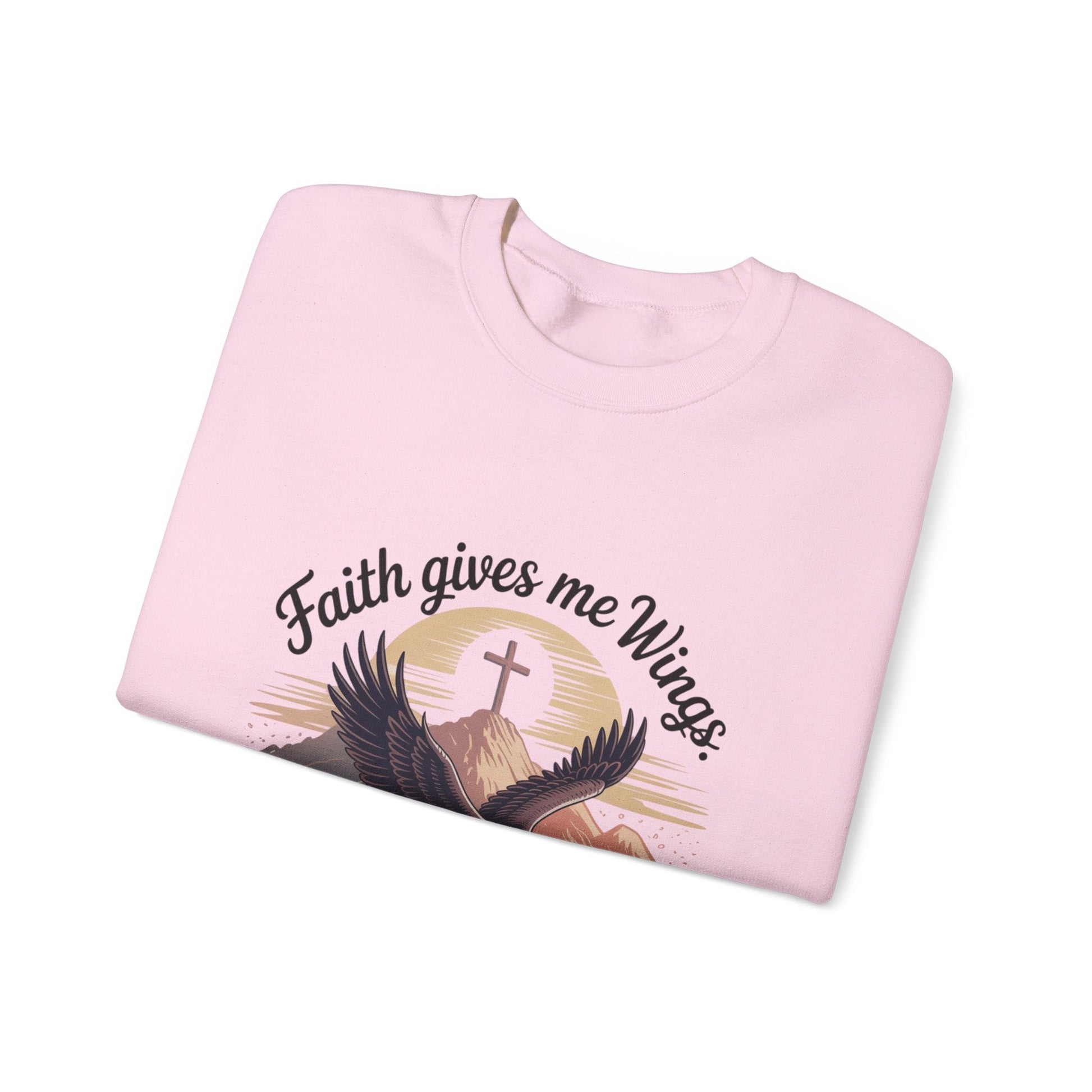 Faith - Inspired Crewneck Sweatshirt - Trust in the Lord Design Isaiah 40:31 - Peak Inspiration