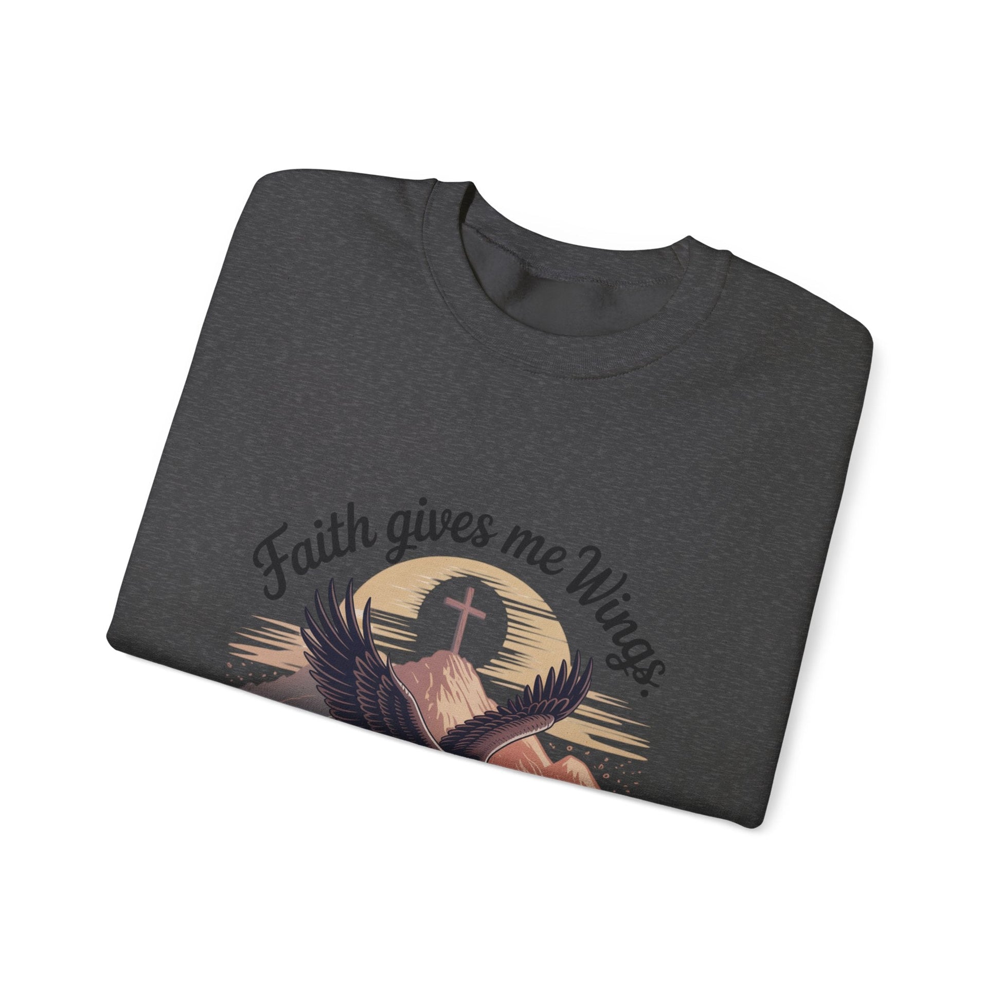 Faith - Inspired Crewneck Sweatshirt - Trust in the Lord Design Isaiah 40:31 - Peak Inspiration