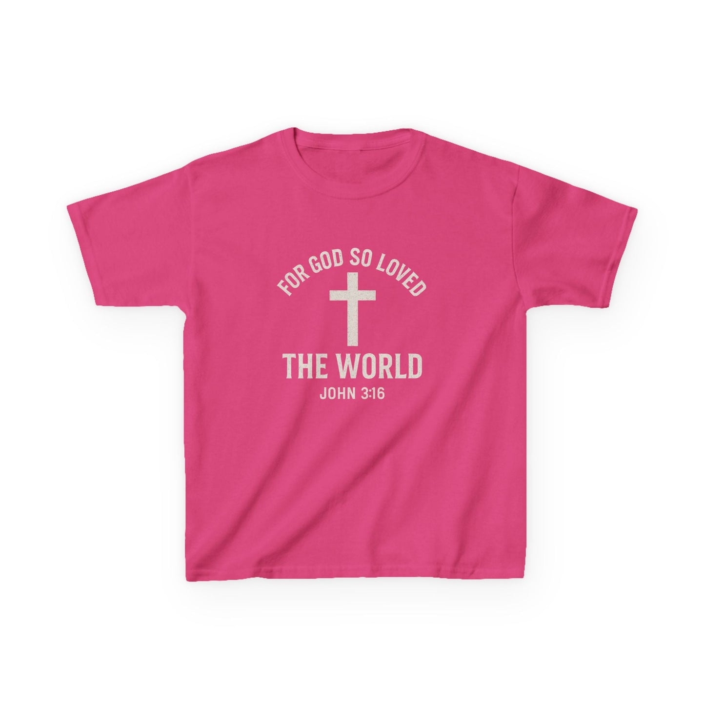 Faith - Inspired Kids Tee - "For God So Loved The World" - Peak Inspiration