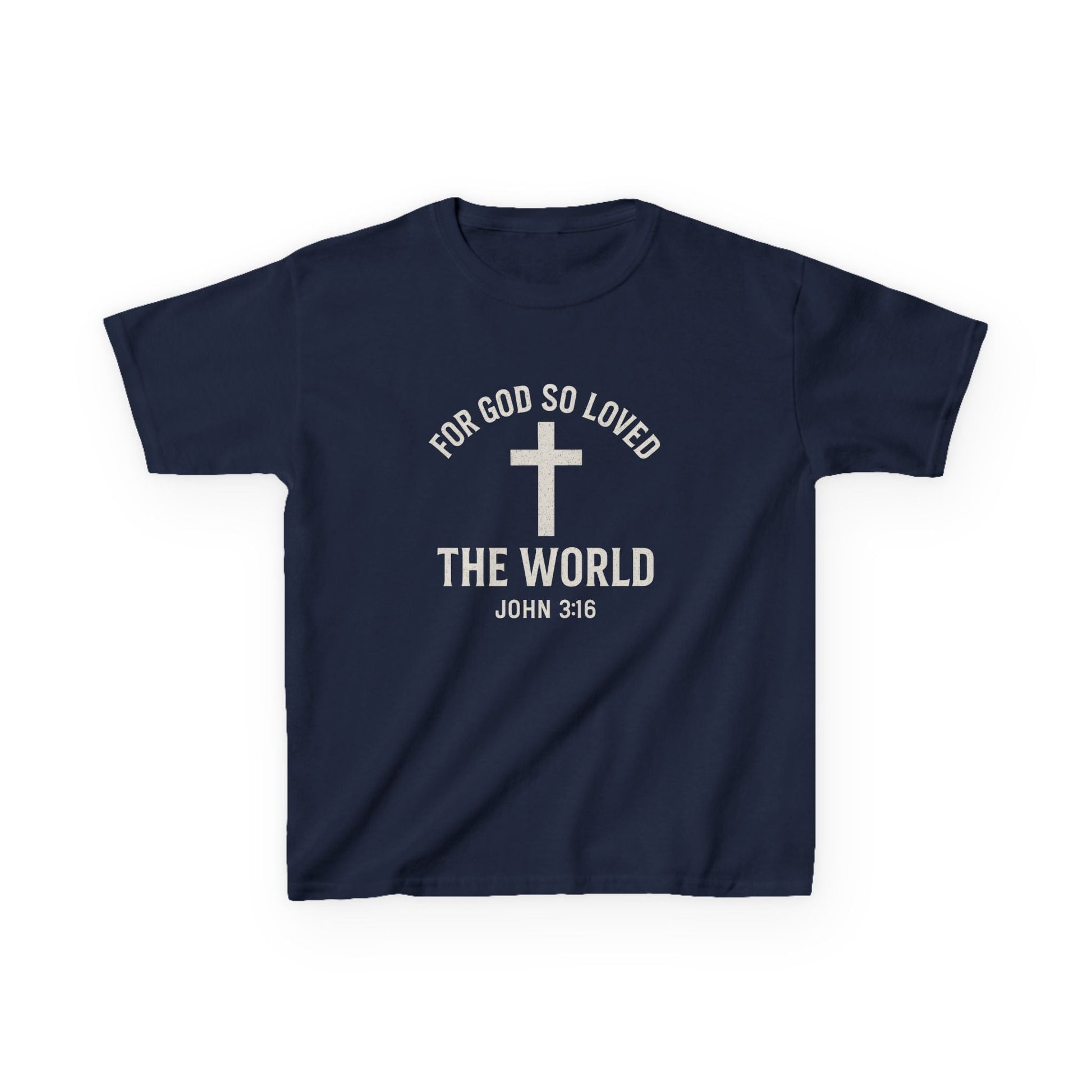 Faith - Inspired Kids Tee - "For God So Loved The World" - Peak Inspiration