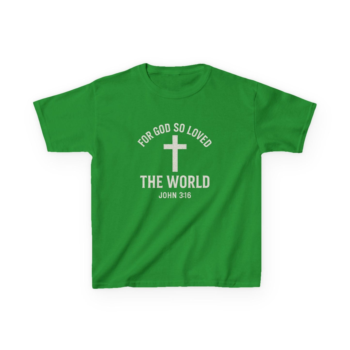 Faith - Inspired Kids Tee - "For God So Loved The World" - Peak Inspiration