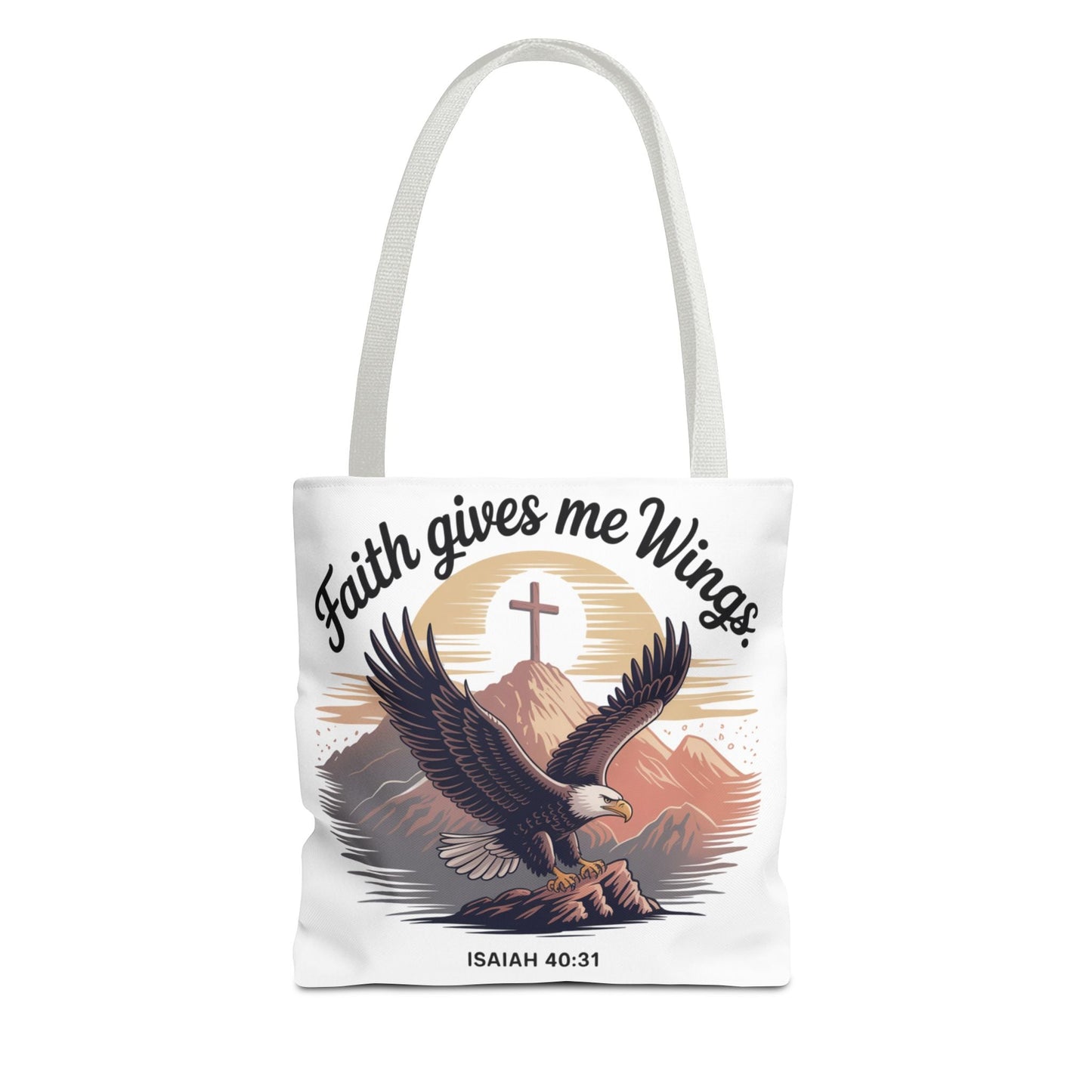 Faith - Inspired Tote Bag: Wings & Infinite Blessings - Peak Inspiration