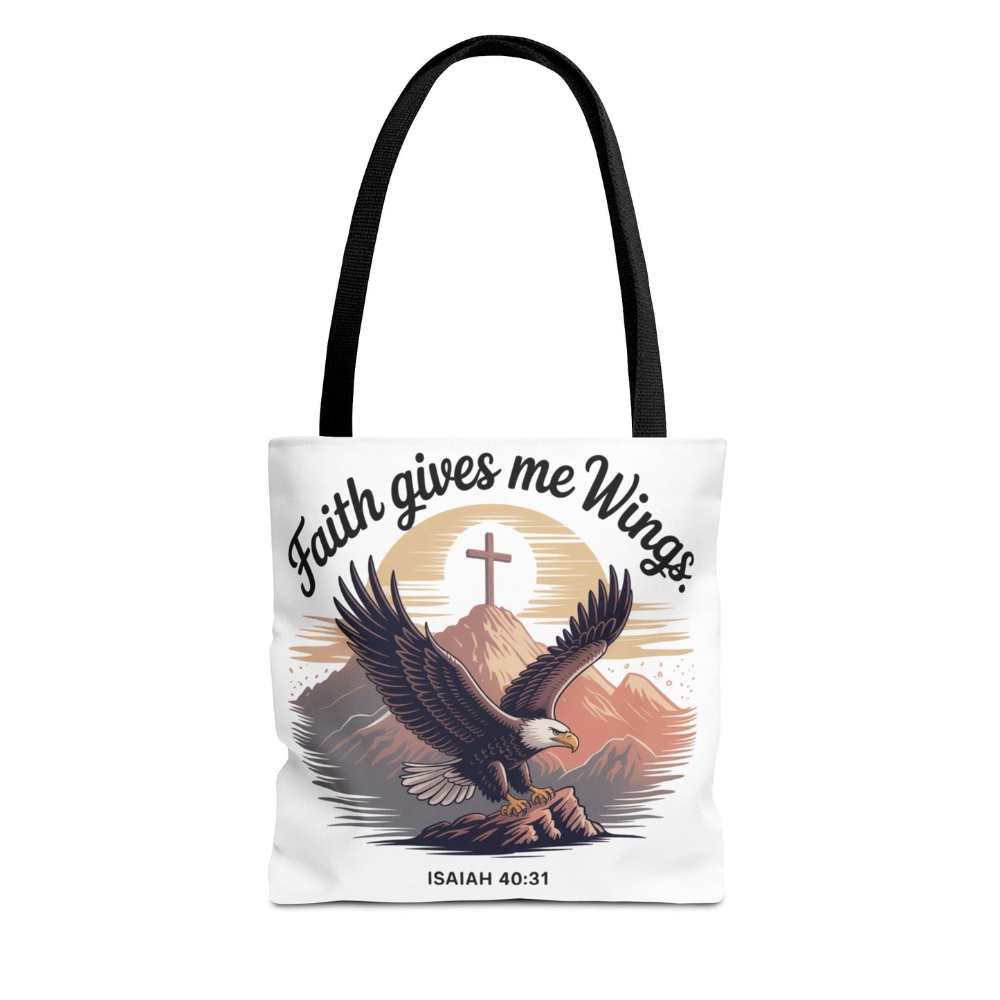 Faith - Inspired Tote Bag: Wings & Infinite Blessings - Peak Inspiration