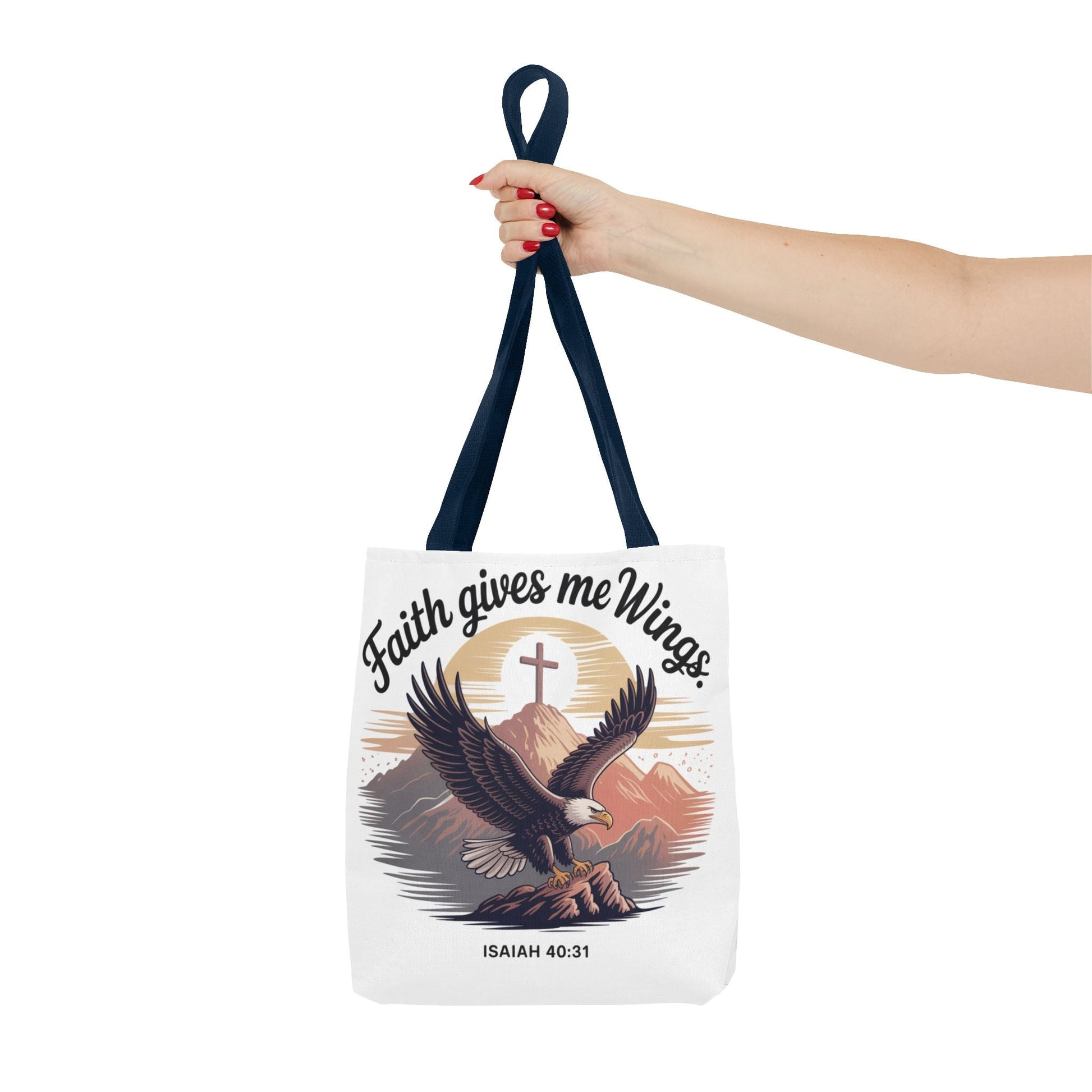 Faith - Inspired Tote Bag: Wings & Infinite Blessings - Peak Inspiration
