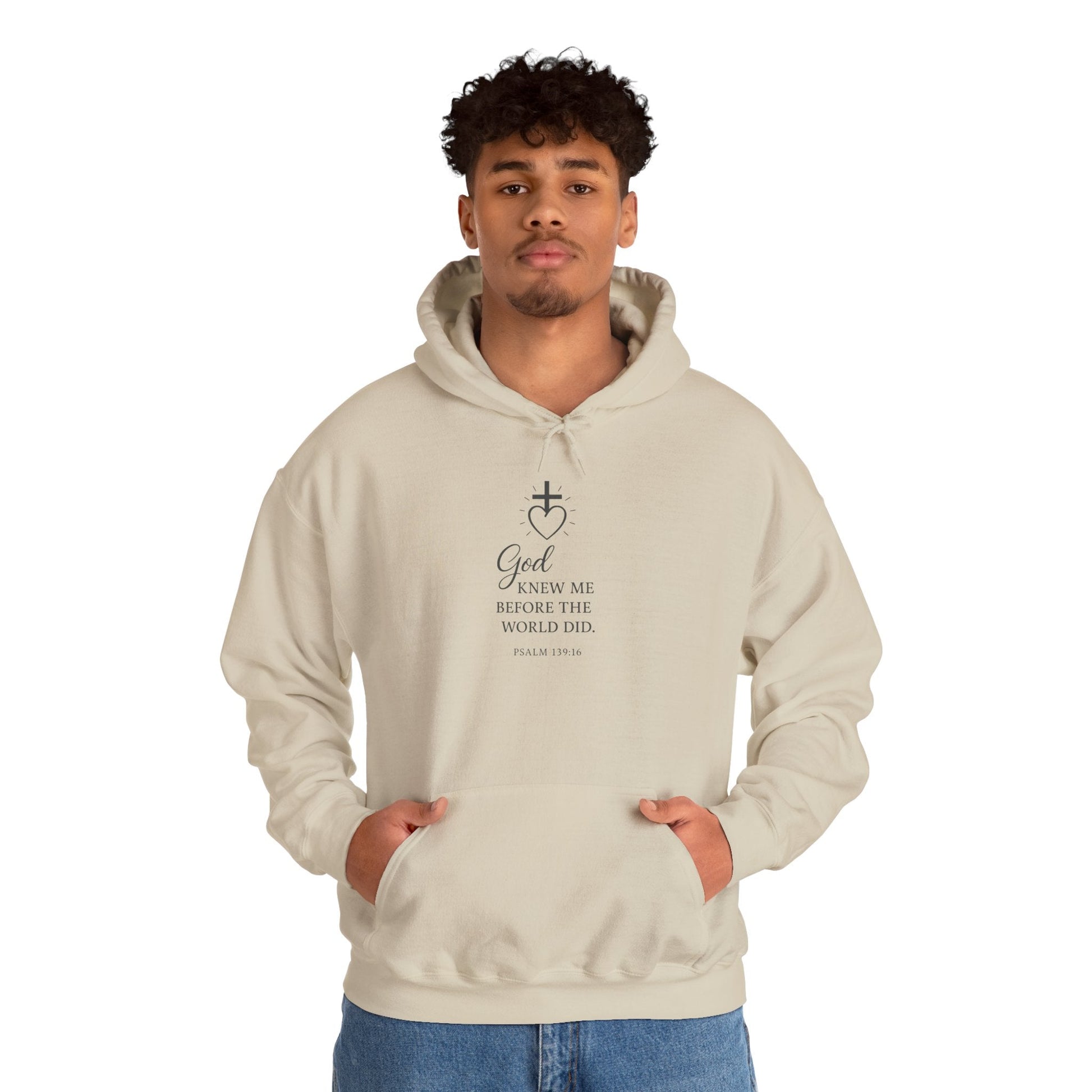 Faith - Inspired Unisex Hoodie with Inspirational Quote Psalm 139:16 - Peak Inspiration
