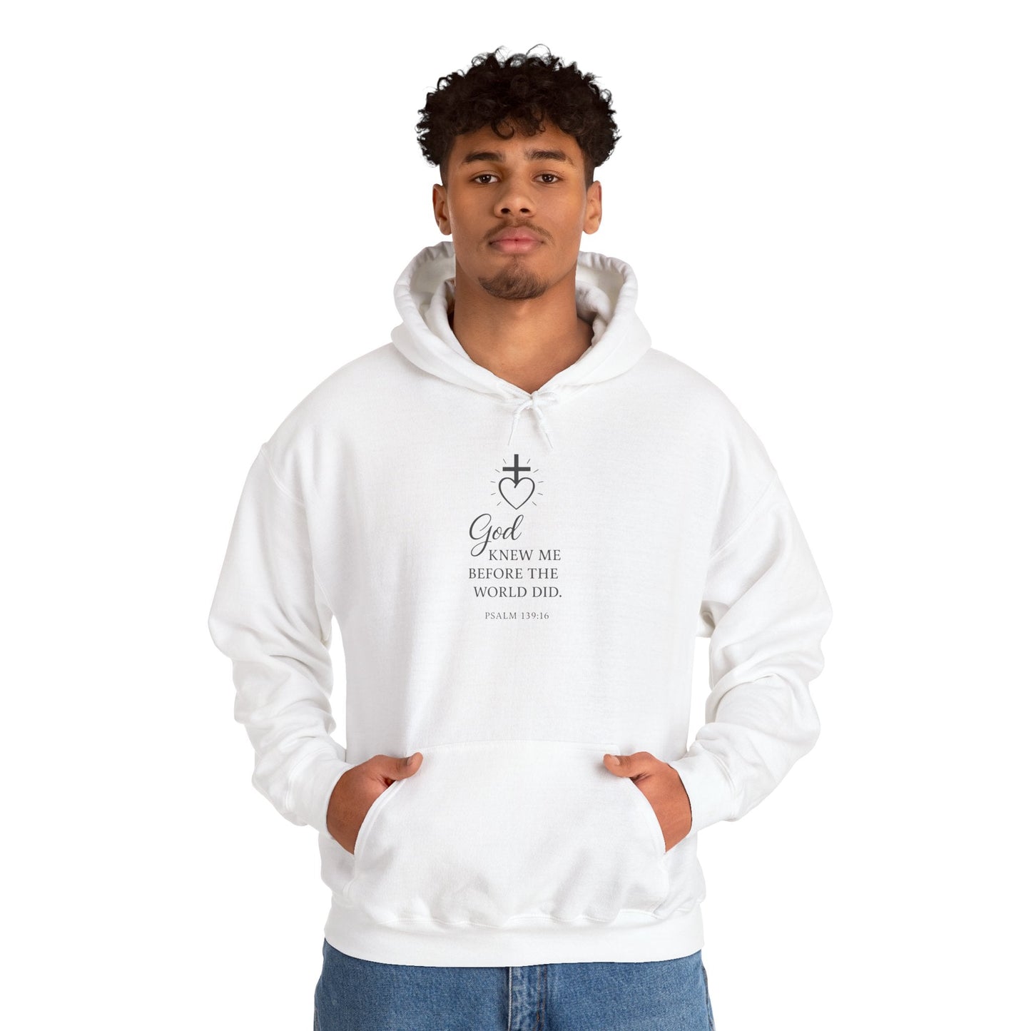 Faith - Inspired Unisex Hoodie with Inspirational Quote Psalm 139:16 - Peak Inspiration