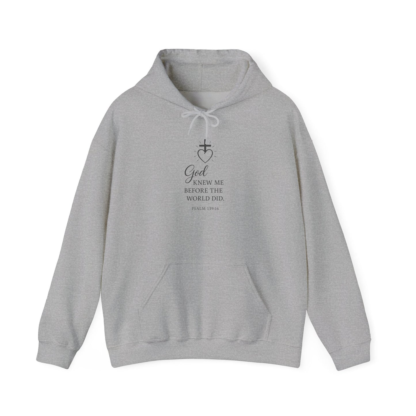 Faith - Inspired Unisex Hoodie with Inspirational Quote Psalm 139:16 - Peak Inspiration