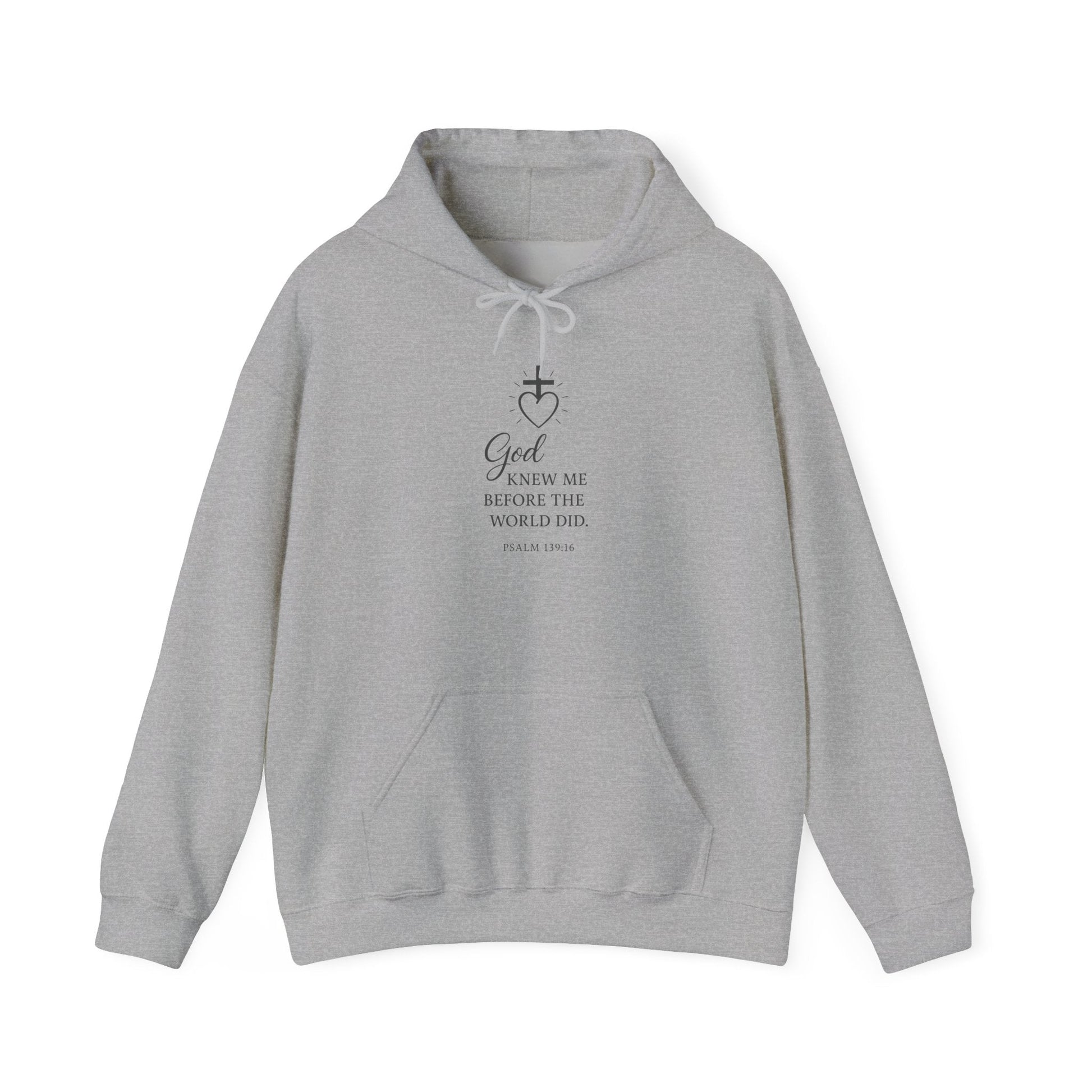Faith - Inspired Unisex Hoodie with Inspirational Quote Psalm 139:16 - Peak Inspiration