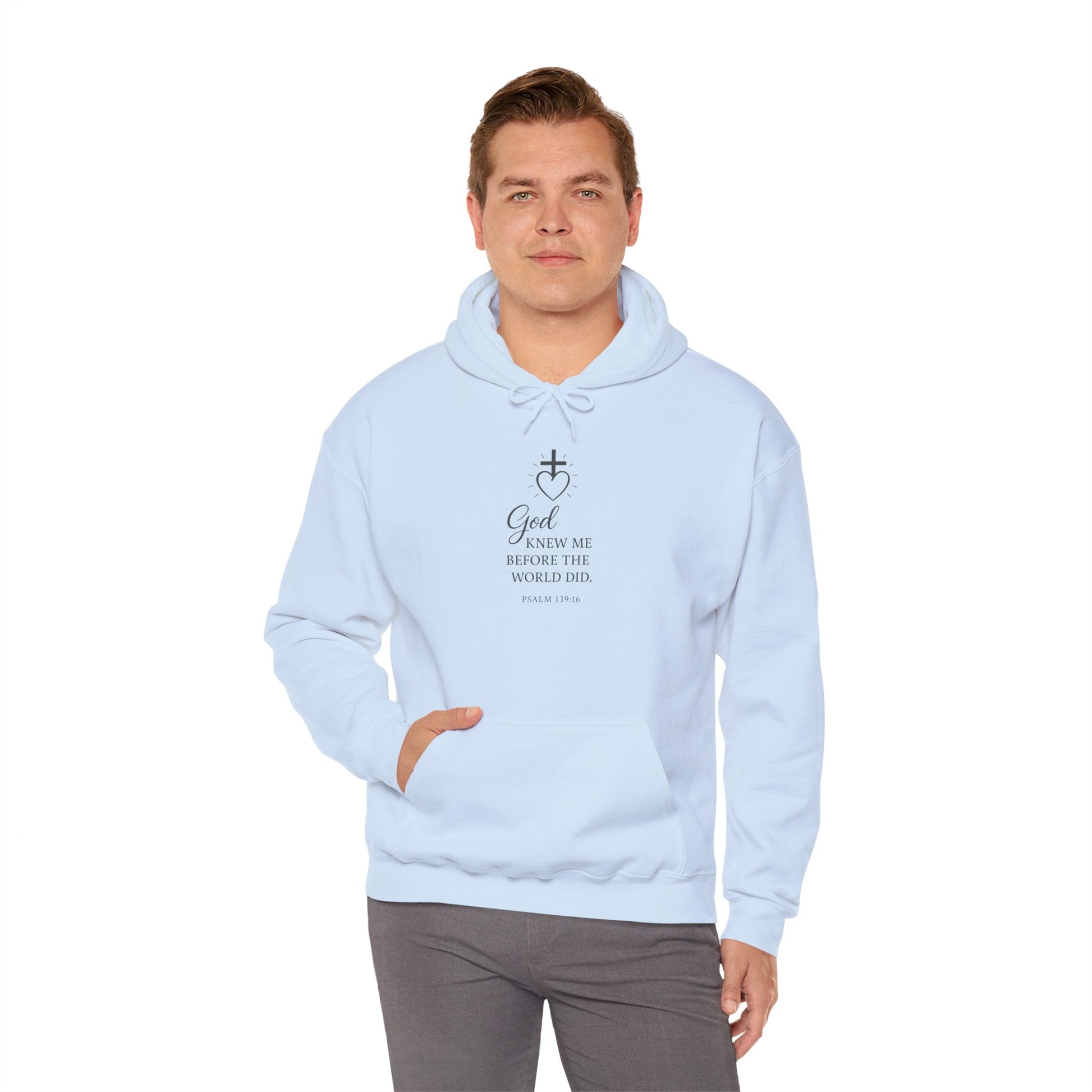 Faith - Inspired Unisex Hoodie with Inspirational Quote Psalm 139:16 - Peak Inspiration