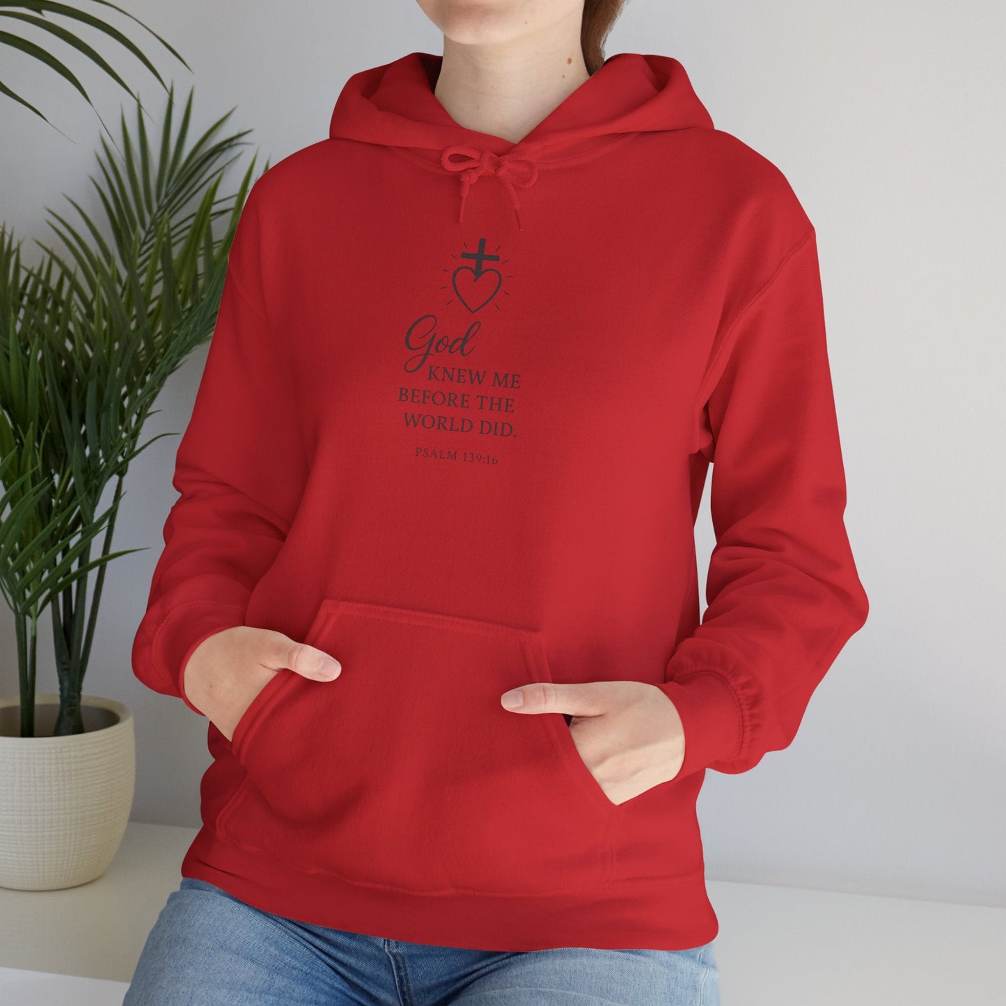 Faith - Inspired Unisex Hoodie with Inspirational Quote Psalm 139:16 - Peak Inspiration