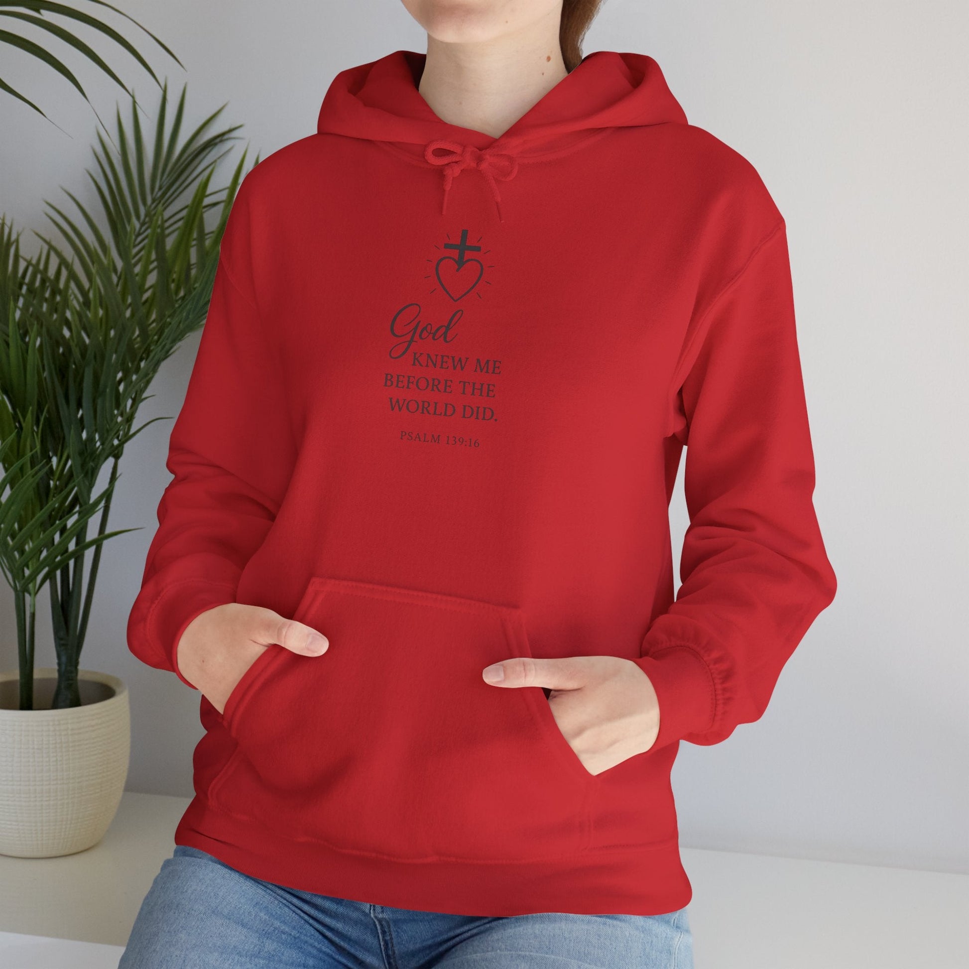 Faith - Inspired Unisex Hoodie with Inspirational Quote Psalm 139:16 - Peak Inspiration