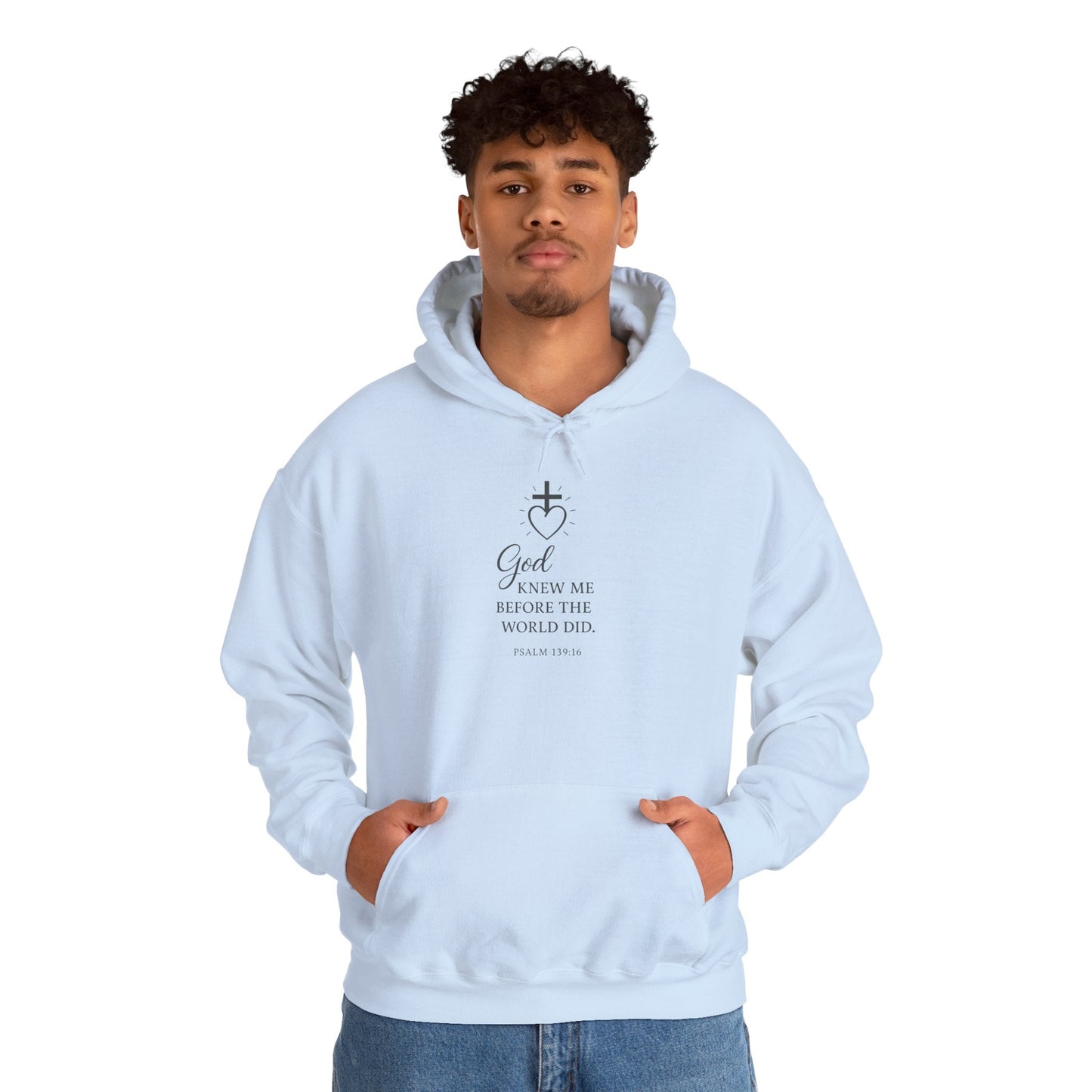 Faith - Inspired Unisex Hoodie with Inspirational Quote Psalm 139:16 - Peak Inspiration