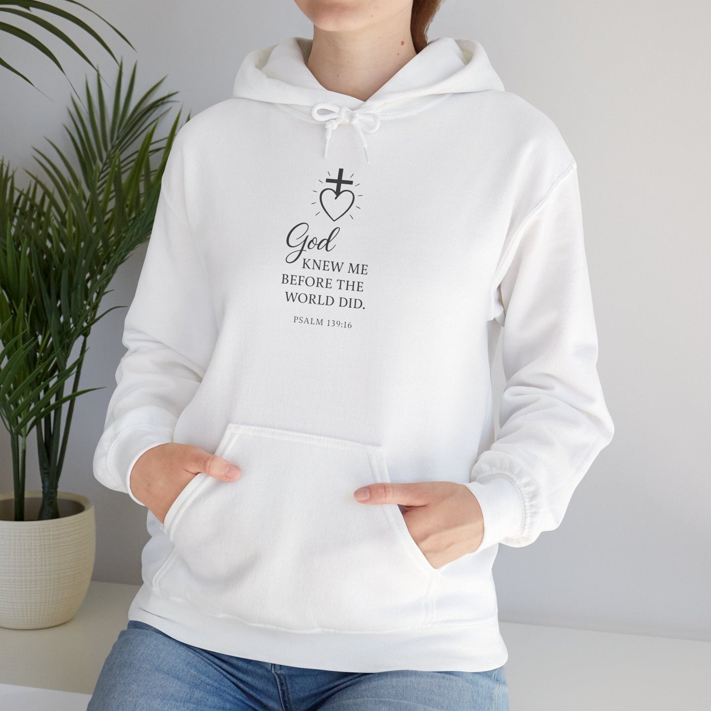 Faith - Inspired Unisex Hoodie with Inspirational Quote Psalm 139:16 - Peak Inspiration
