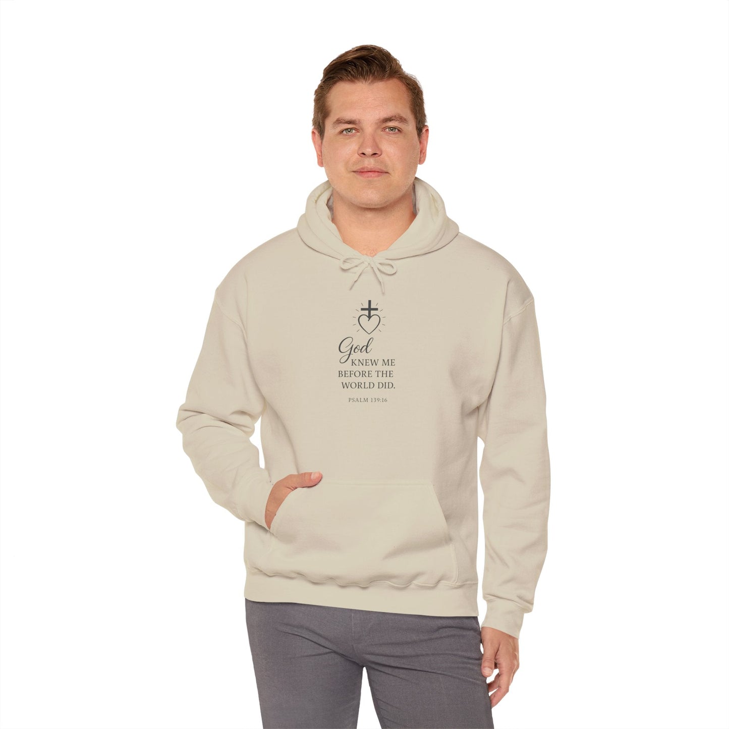 Faith - Inspired Unisex Hoodie with Inspirational Quote Psalm 139:16 - Peak Inspiration