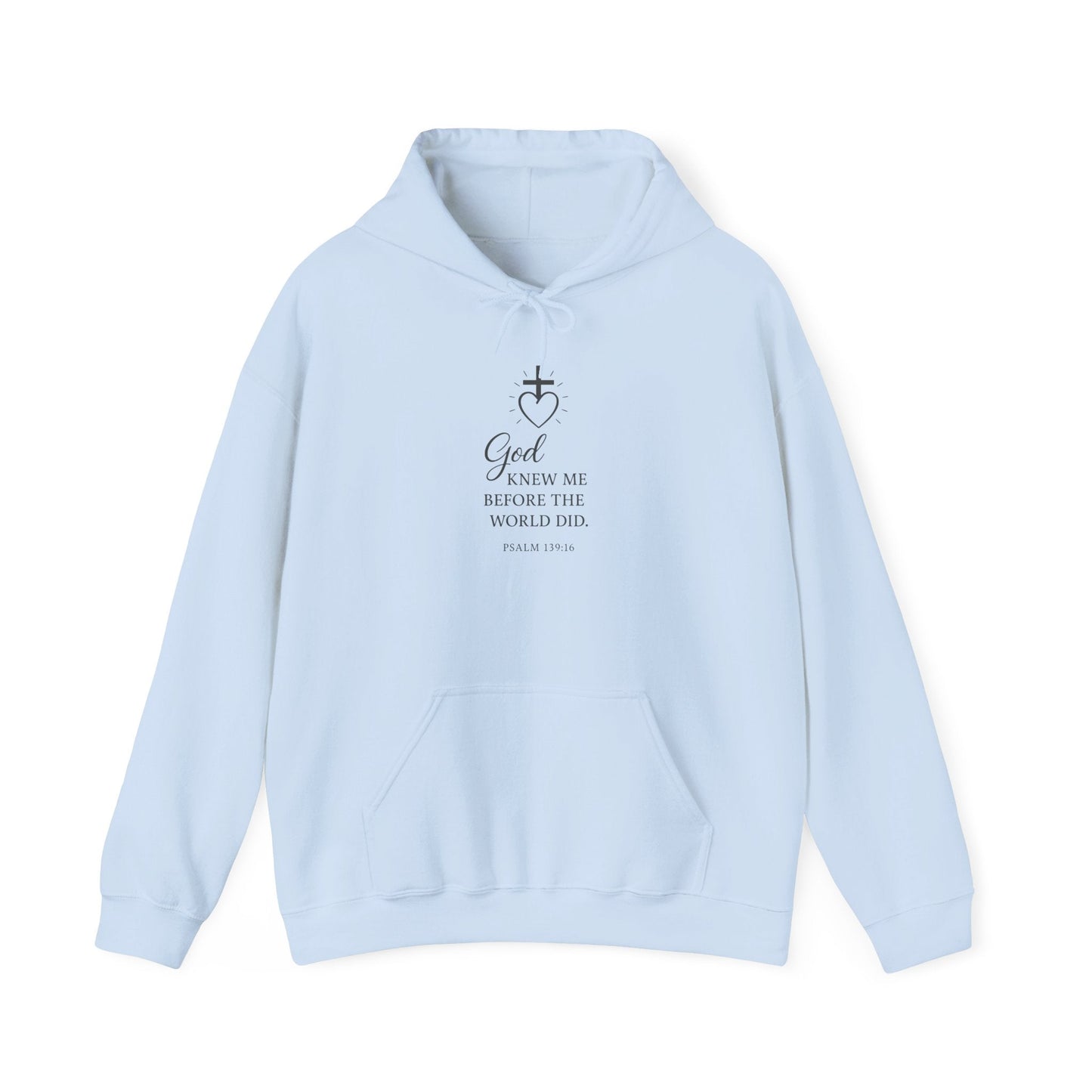 Faith - Inspired Unisex Hoodie with Inspirational Quote Psalm 139:16 - Peak Inspiration