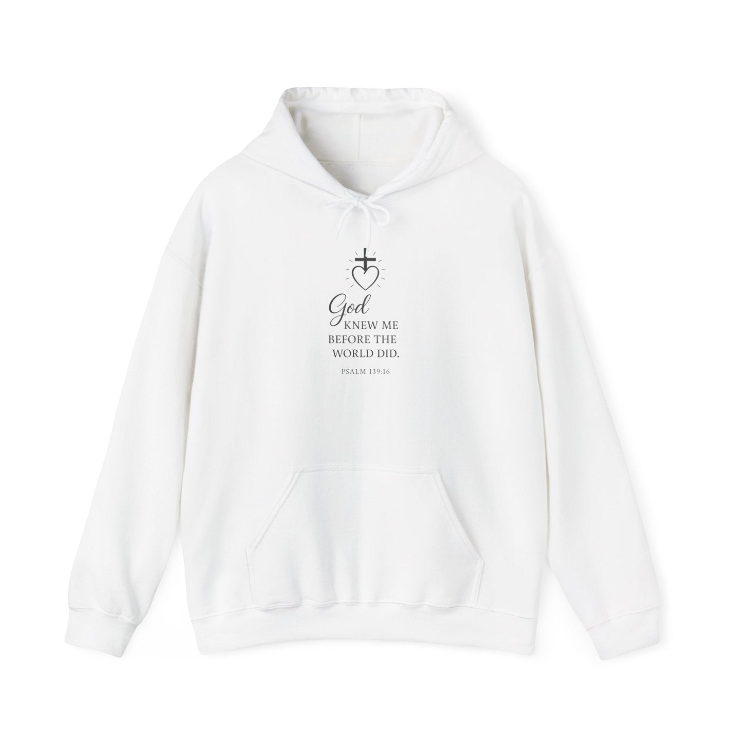 Faith - Inspired Unisex Hoodie with Inspirational Quote Psalm 139:16 - Peak Inspiration