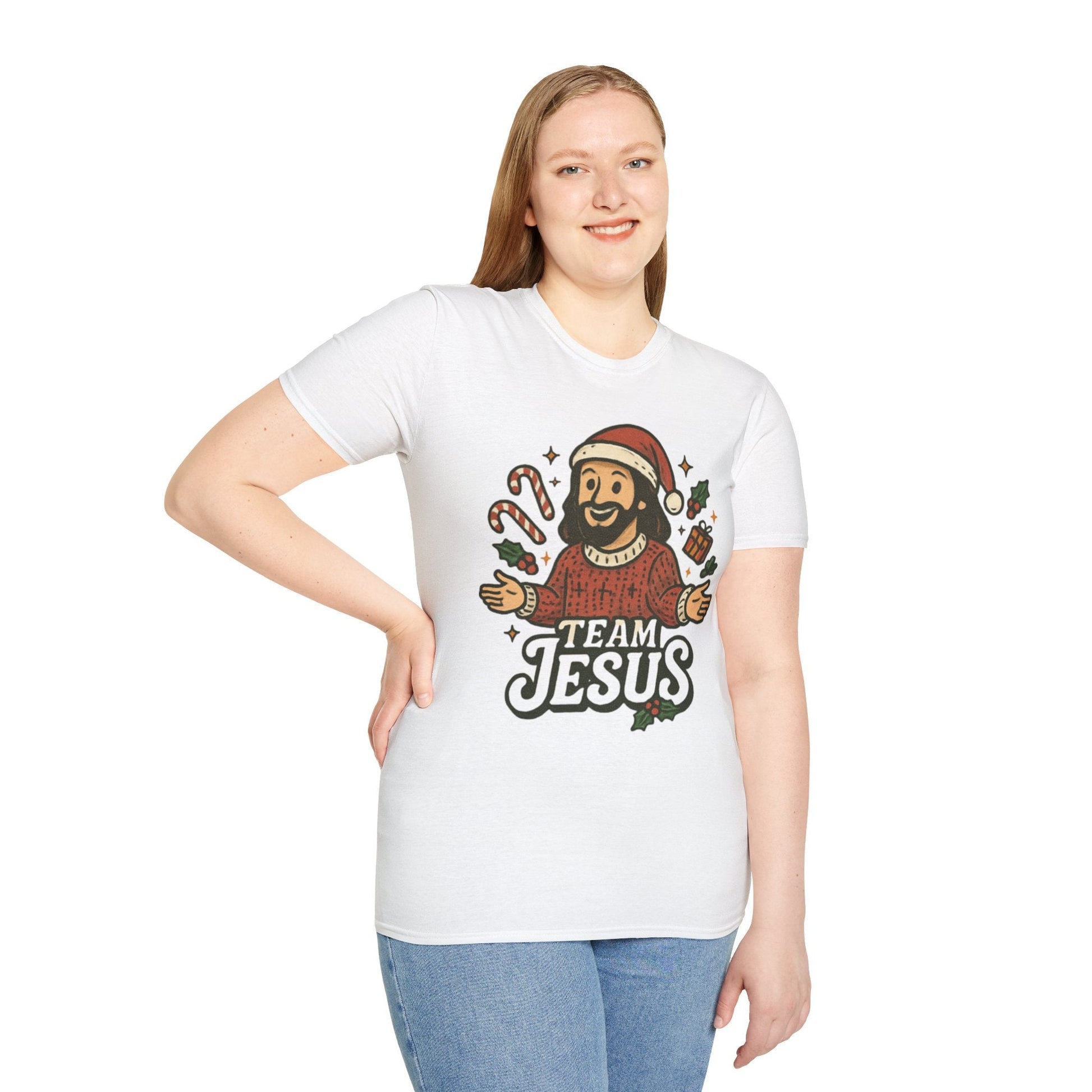 Funny "Team Jesus" Christmas T-Shirt - Peak Inspiration
