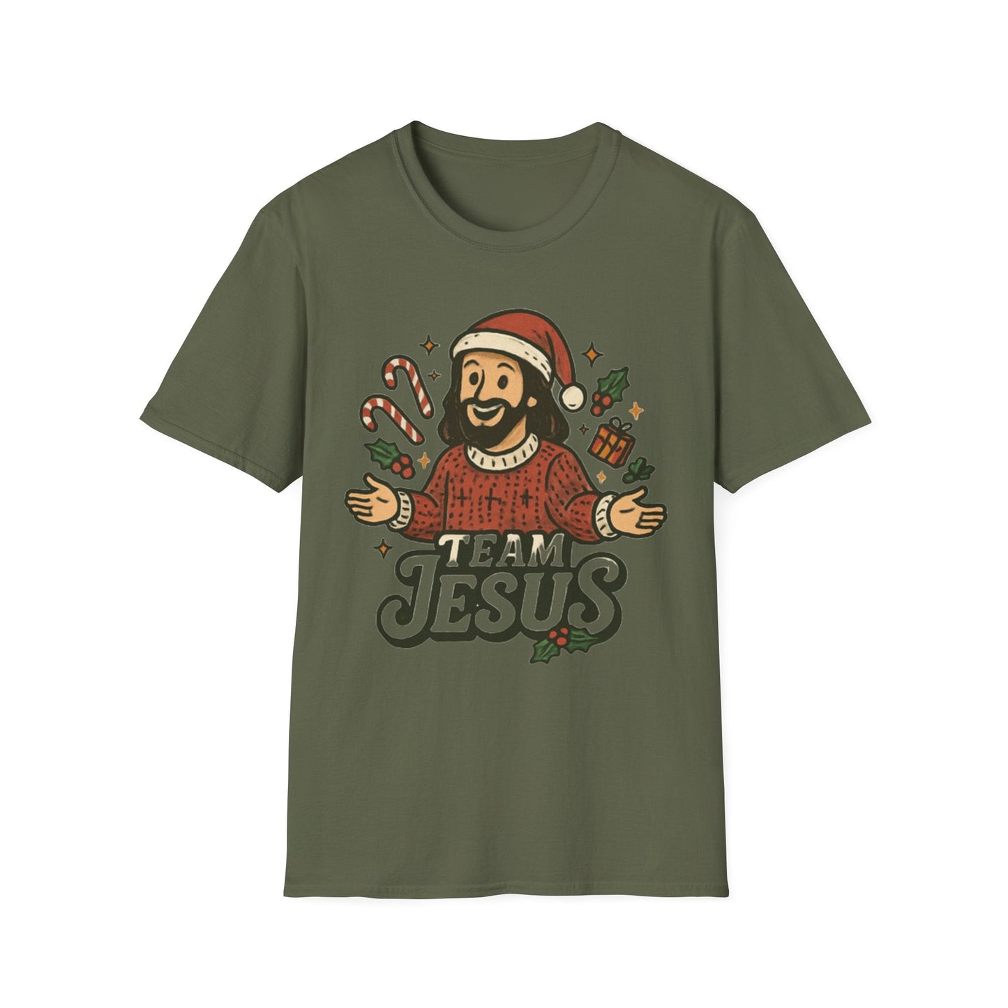Funny "Team Jesus" Christmas T-Shirt - Peak Inspiration