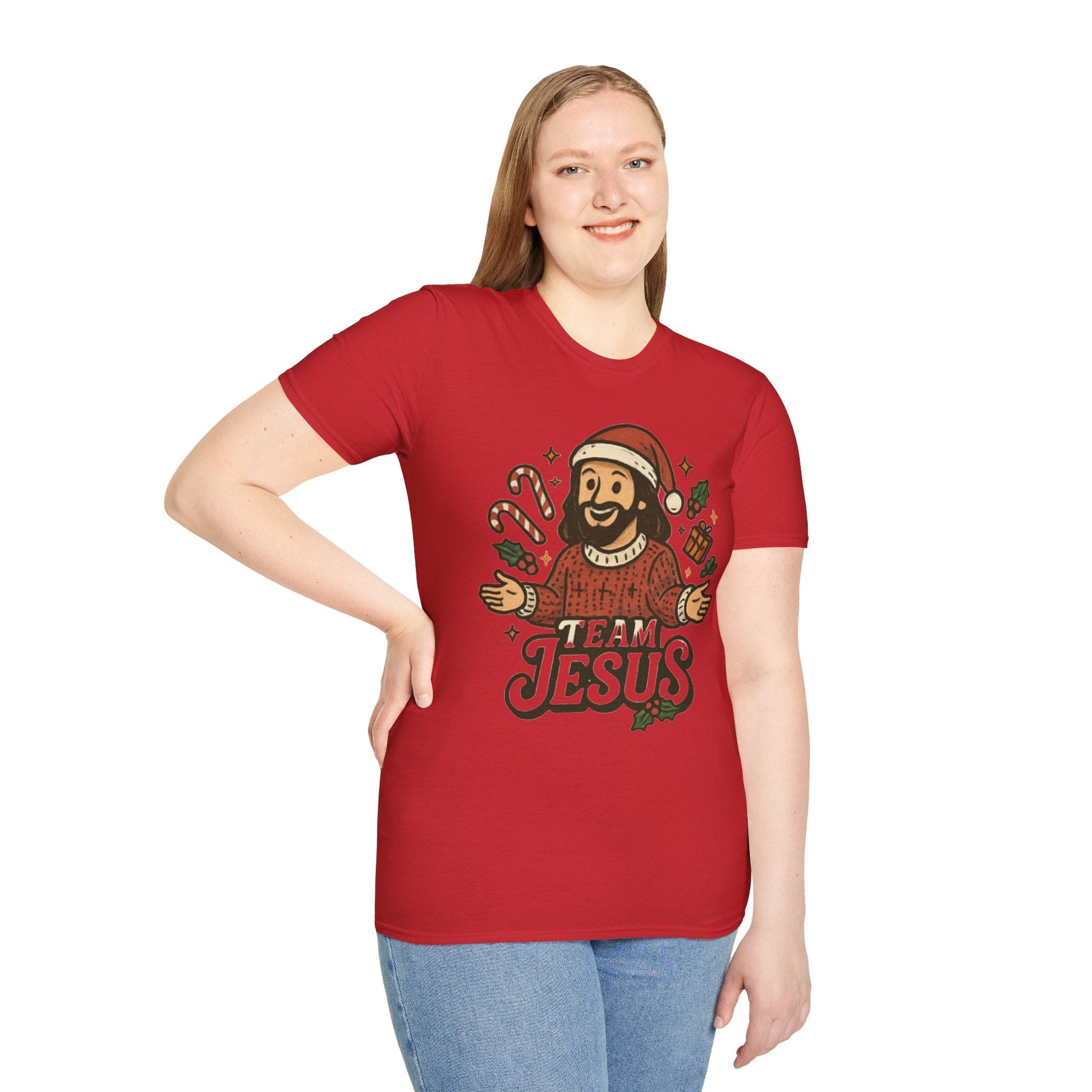 Funny "Team Jesus" Christmas T-Shirt - Peak Inspiration