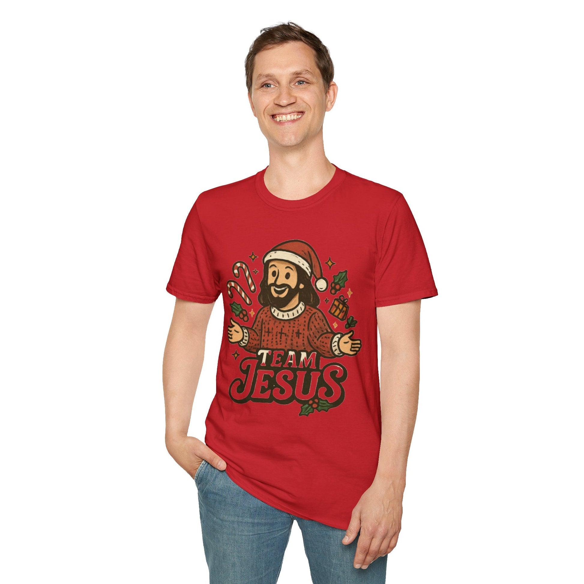 Funny "Team Jesus" Christmas T-Shirt - Peak Inspiration